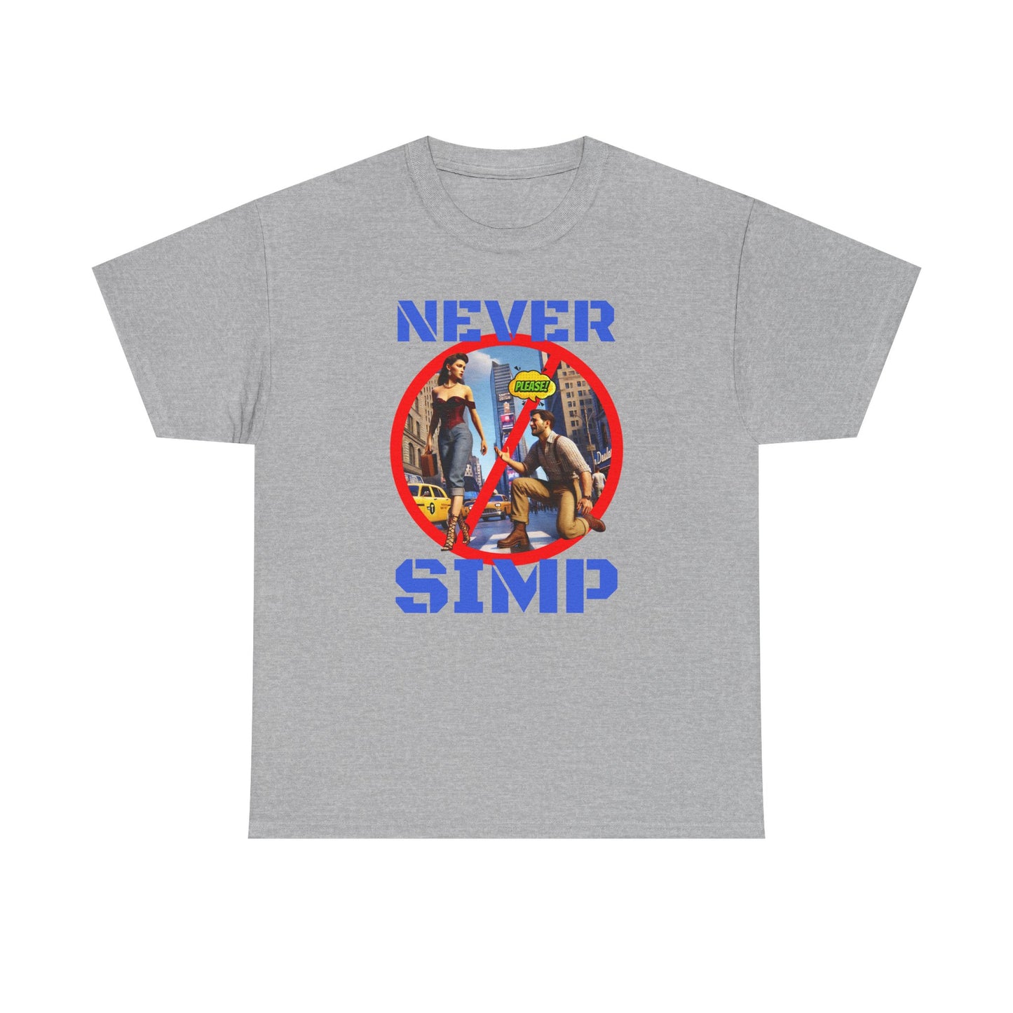 CAMISETA HOMBRE ALFA "NEVER SIMP". (USA)