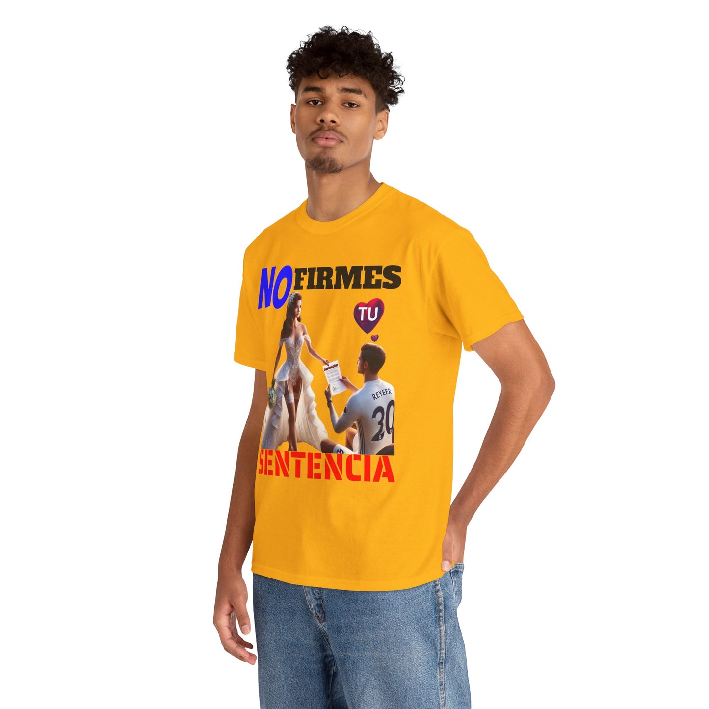 CAMISETA HOMBRE ALFA "NO FIRMES TU SENTENCIA".(EUROPA)