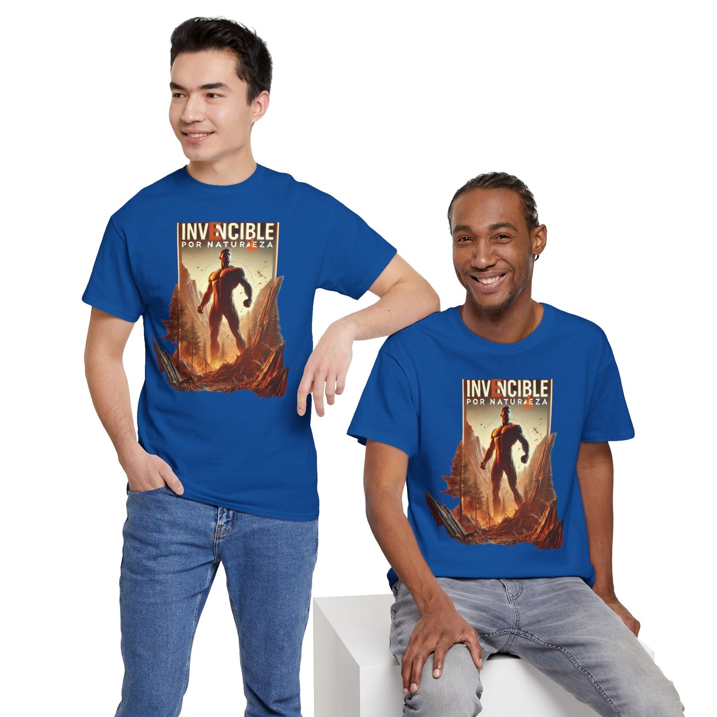 CAMISETA HOMBRE ALFA "INVENCIBLE POR NATURALEZA".(EUROPA).