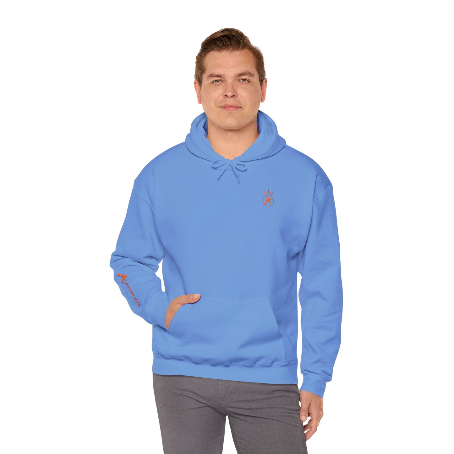 SUDADERA CON GORRO HOMBRE ALFA, "ELLAS DESPRECIAN AL SIMP".(USA).