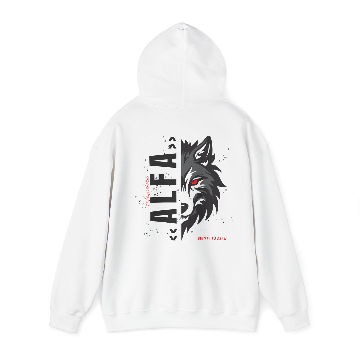 SUDADERA CON GORRO "SIENTE TU ALFA". (EUROPA).