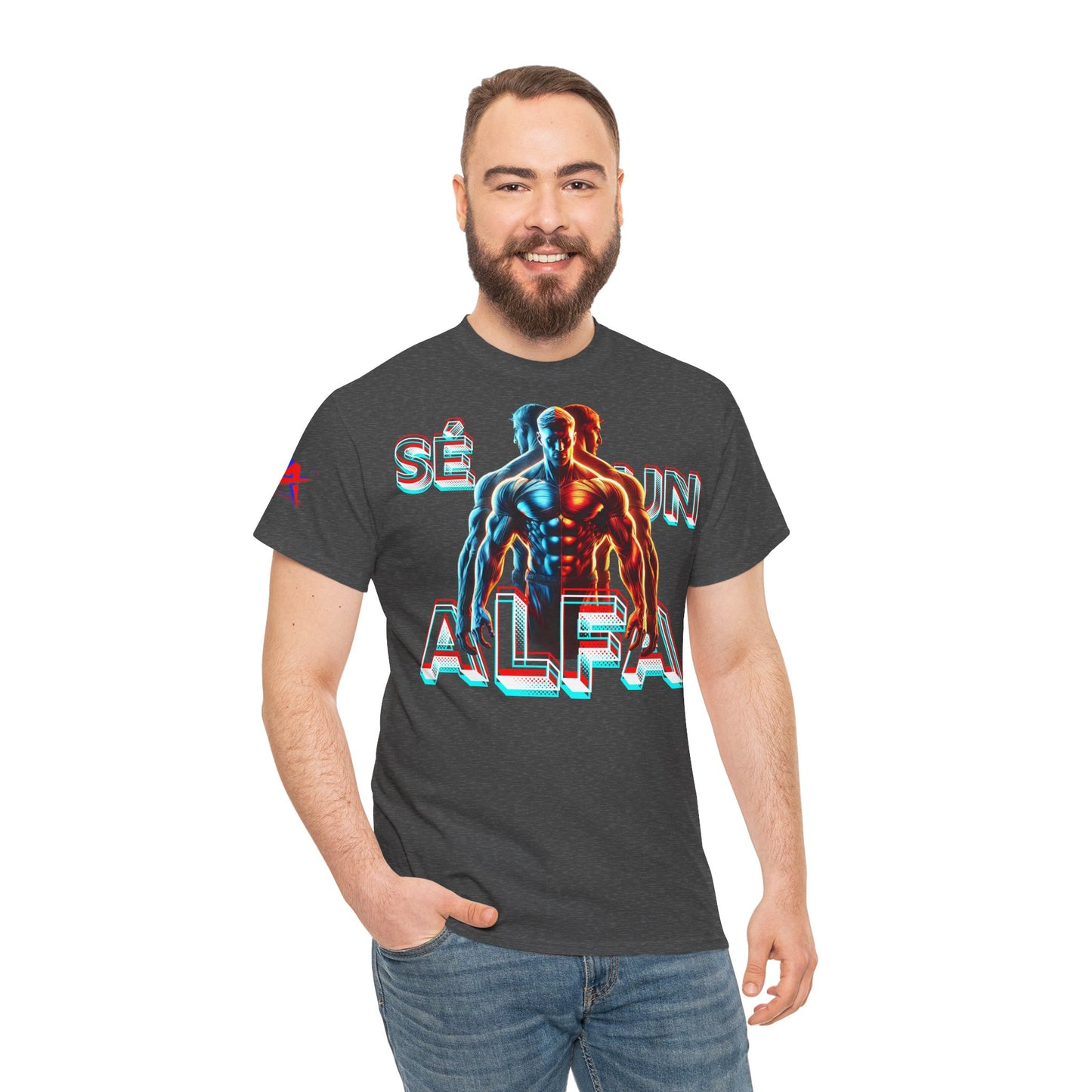 CAMISETA HOMBRE ALFA "SÉ UN ALFA".(EUROPA).