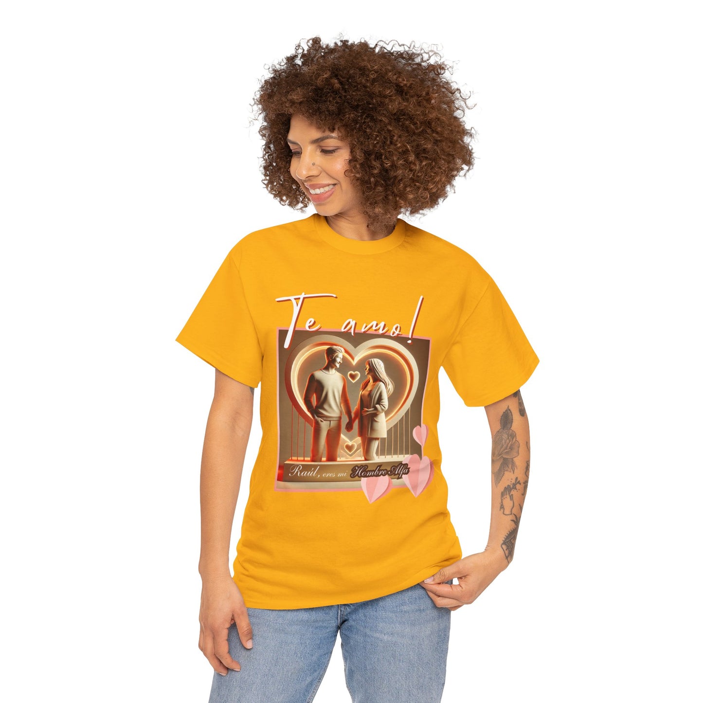 CAMISETA HOMBRE ALFA PERSONALIZABLE "(NOMBRE) ERES MI HOMBRE ALFA".(EUROPA).