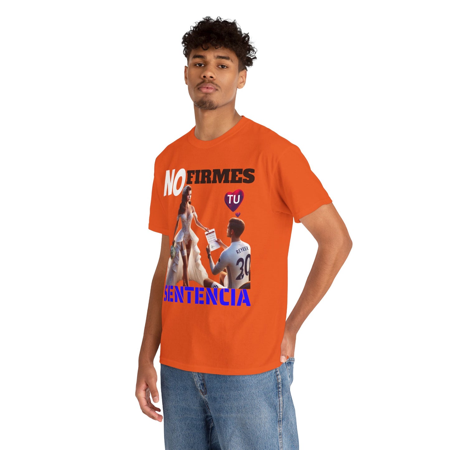 CAMISETA HOMBRE ALFA "NO FIRMES TU SENTENCIA".(EUROPA)