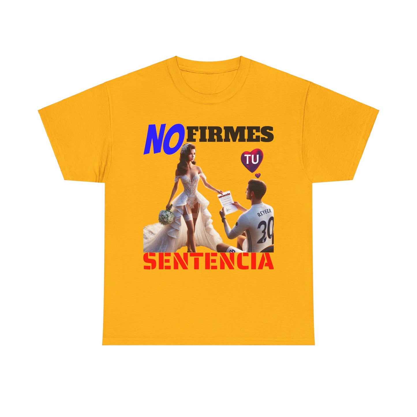 CAMISETA HOMBRE ALFA "NO FIRMES TU SENTENCIA".(EUROPA)