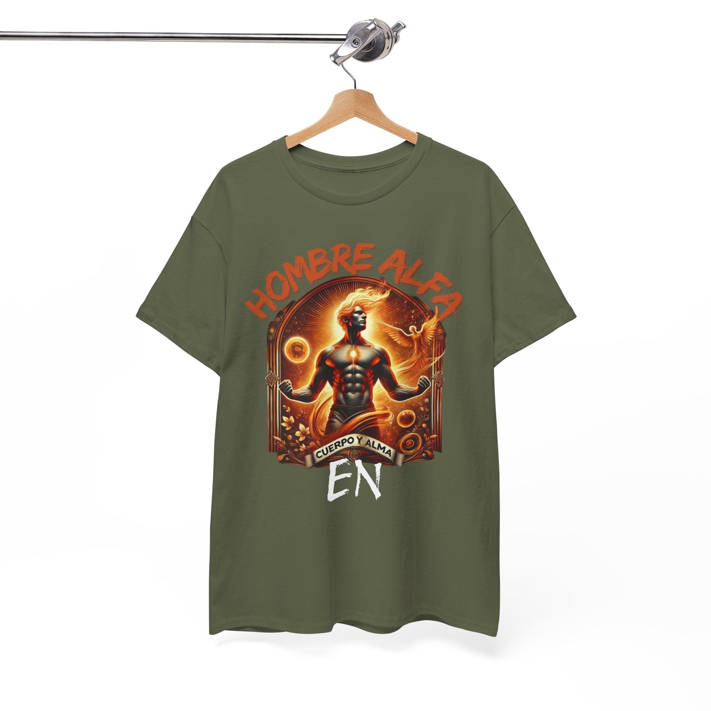 CAMISETA HOMBRE ALFA " EN CUERPO Y ALMA".(USA).