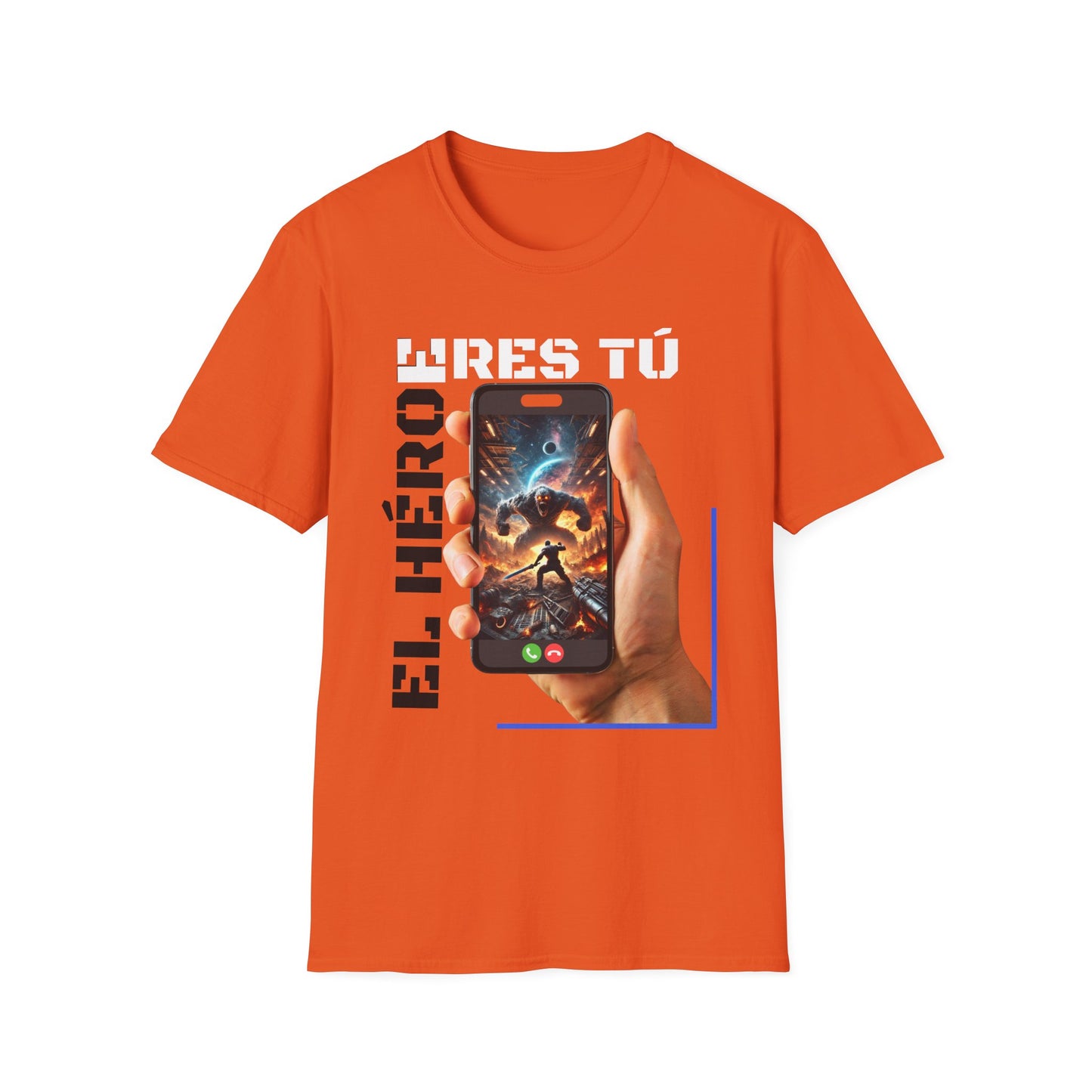 CAMISETA HOMBRE ALFA "EL HÉROE ERES TÚ".(USA).