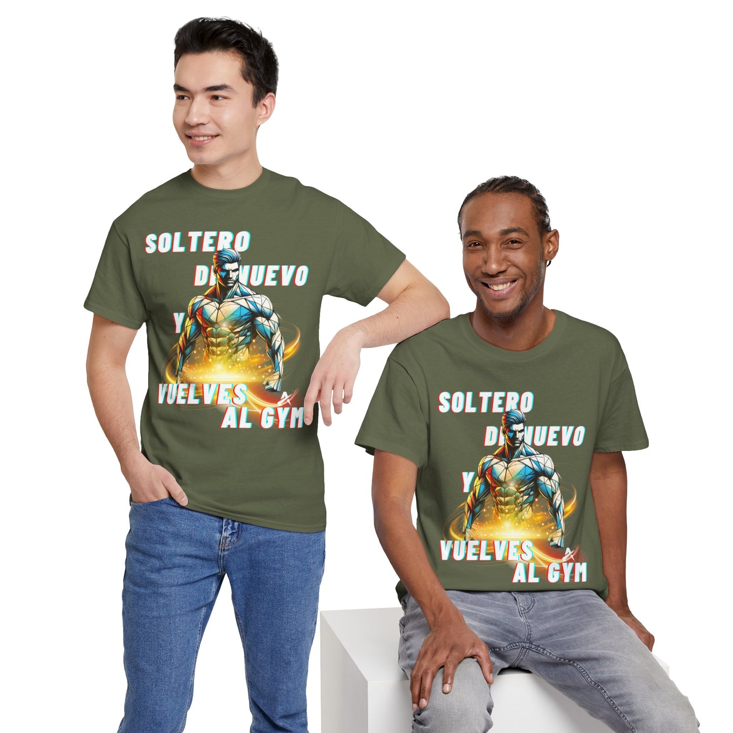 CAMISETA HOMBRE ALFA "SOLTERO DE NUEVO.."(EUROPA)