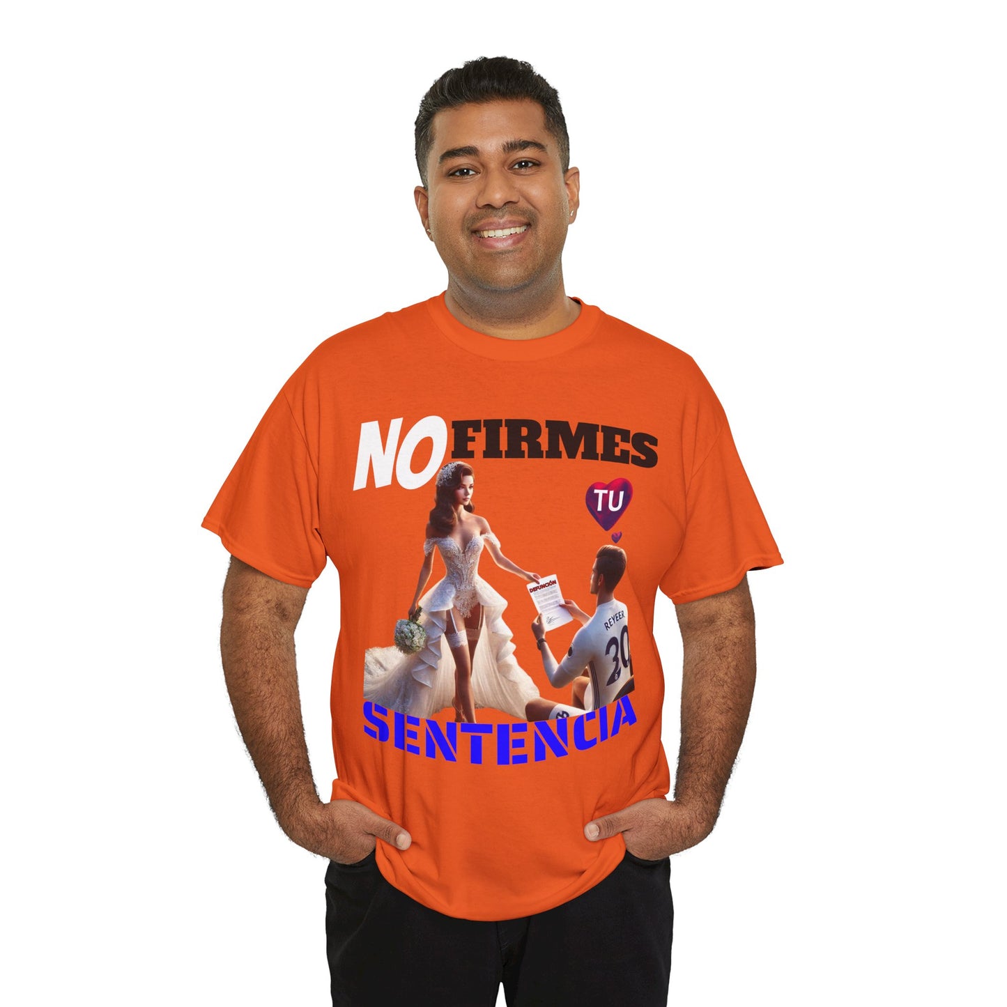 CAMISETA HOMBRE ALFA "NO FIRMES TU SENTENCIA".(EUROPA)