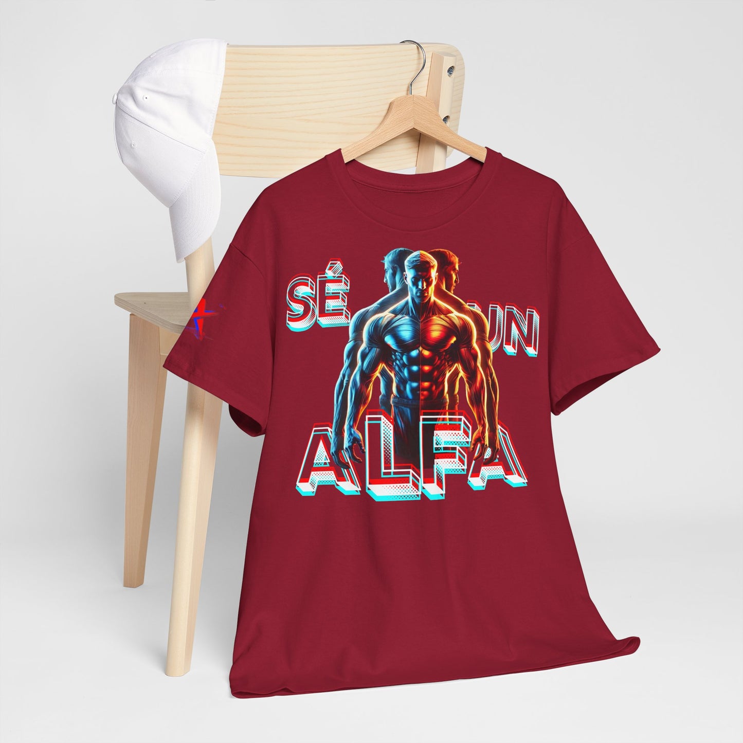 CAMISETA HOMBRE ALFA "SÉ UN ALFA".(EUROPA).