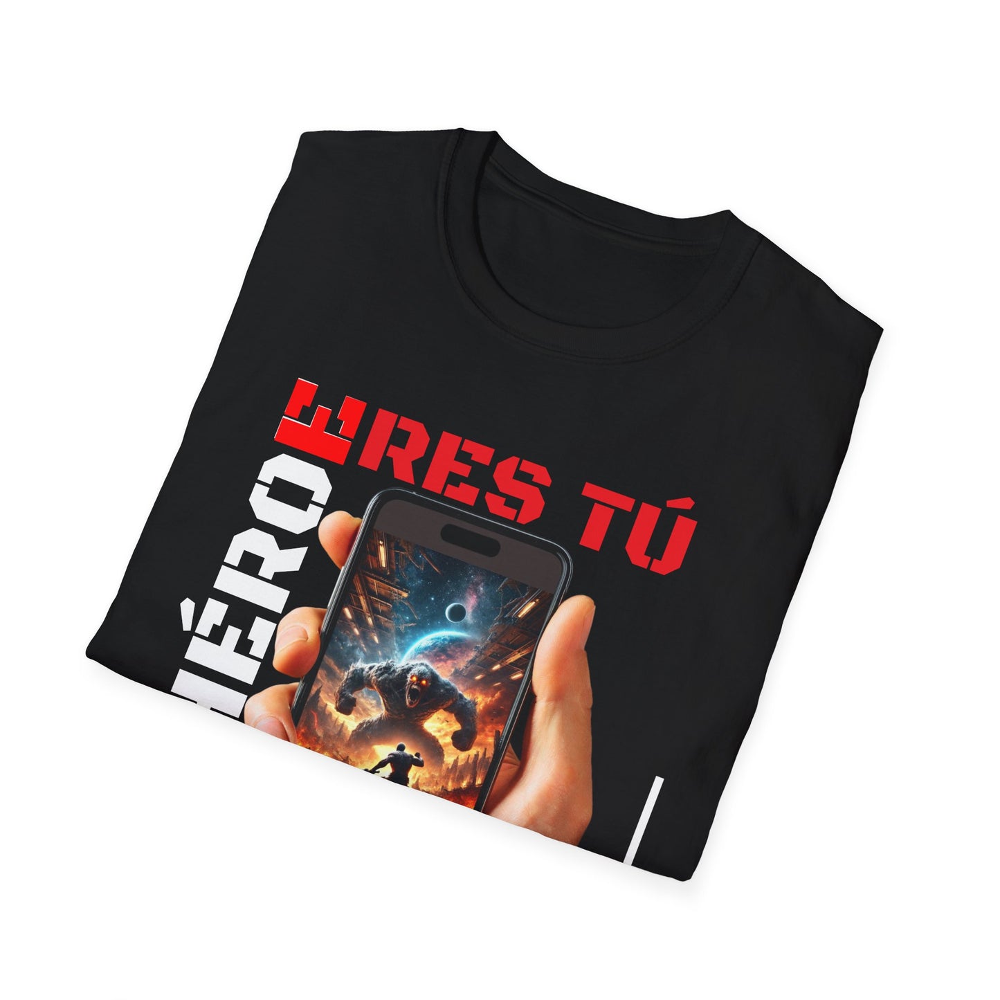 CAMISETA HOMBRE ALFA "EL HÉROE ERES TÚ".(USA).