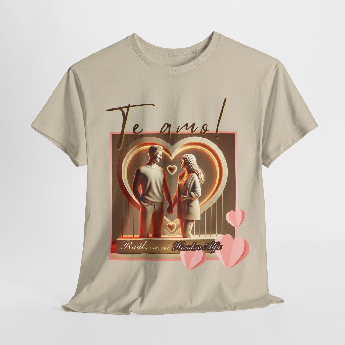 CAMISETA HOMBRE ALFA PERSONALIZABLE "(NOMBRE) ERES MI HOMBRE ALFA".(EUROPA).