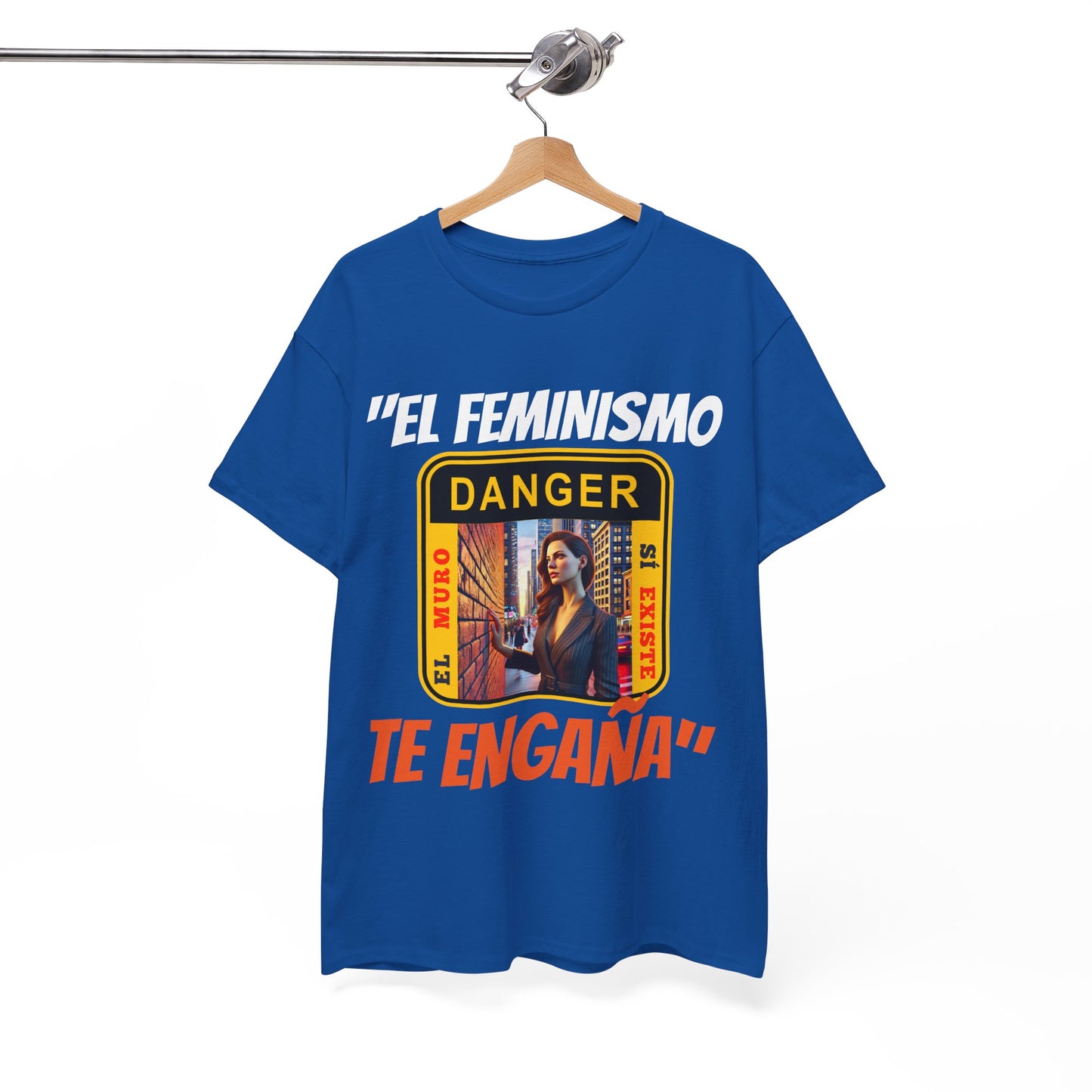 CAMISETA HOMBRE ALFA "EL FEMINISMO TE ENGAÑA".(EUROPA)