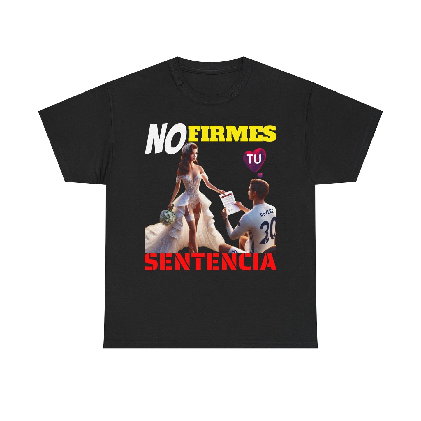 CAMISETA HOMBRE ALFA "NO FIRMES TU SENTENCIA".(EUROPA)