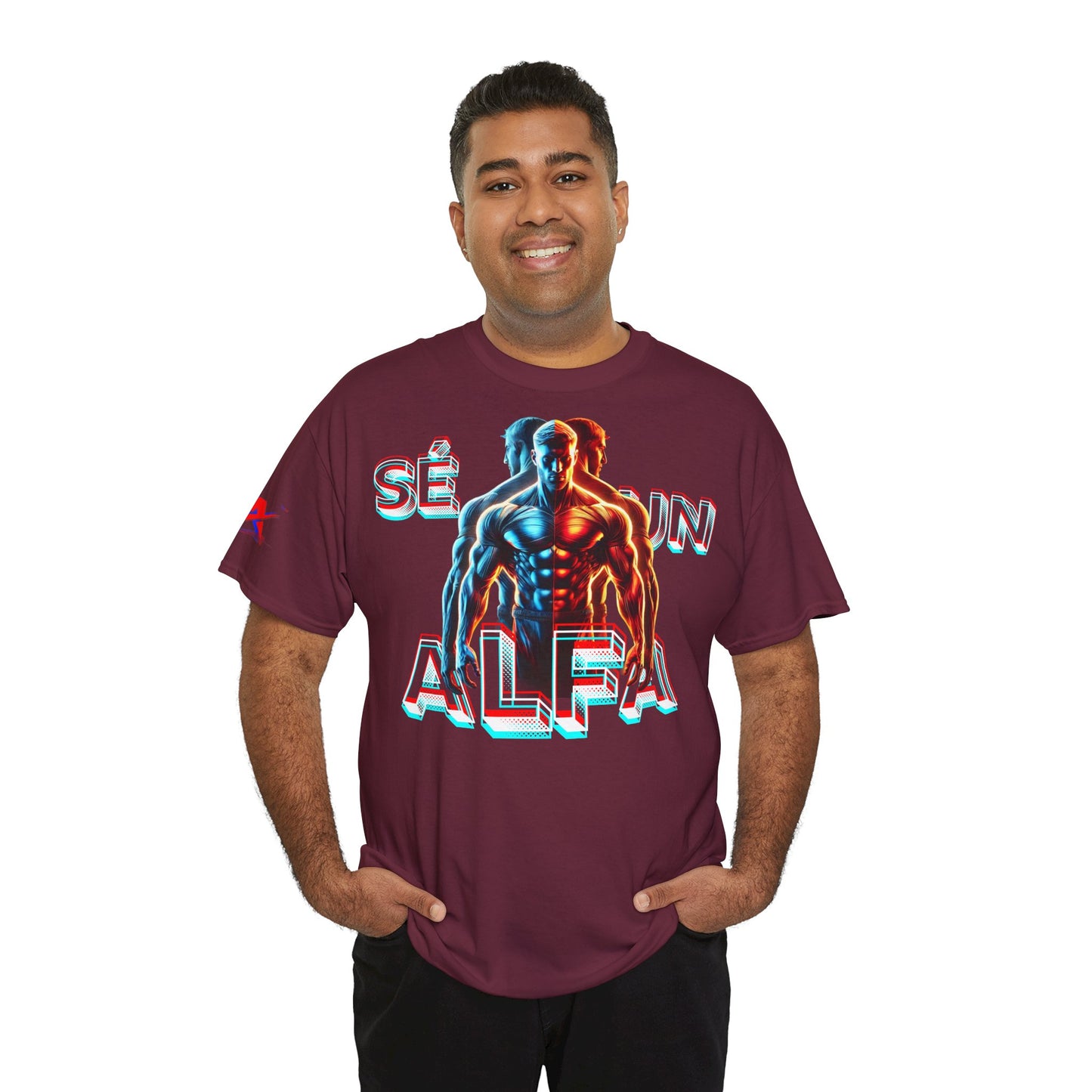 CAMISETA HOMBRE ALFA "SÉ UN ALFA".(EUROPA).