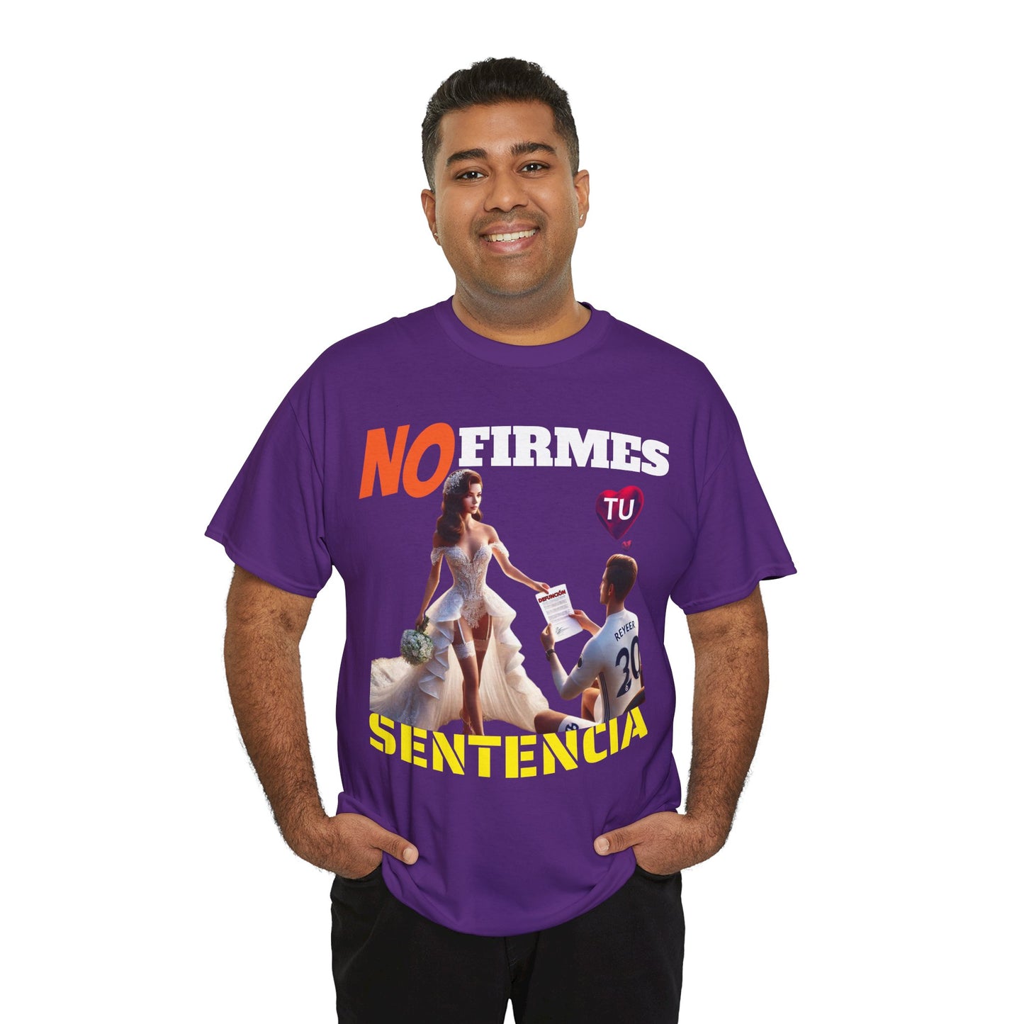 CAMISETA HOMBRE ALFA "NO FIRMES TU SENTENCIA".(EUROPA)