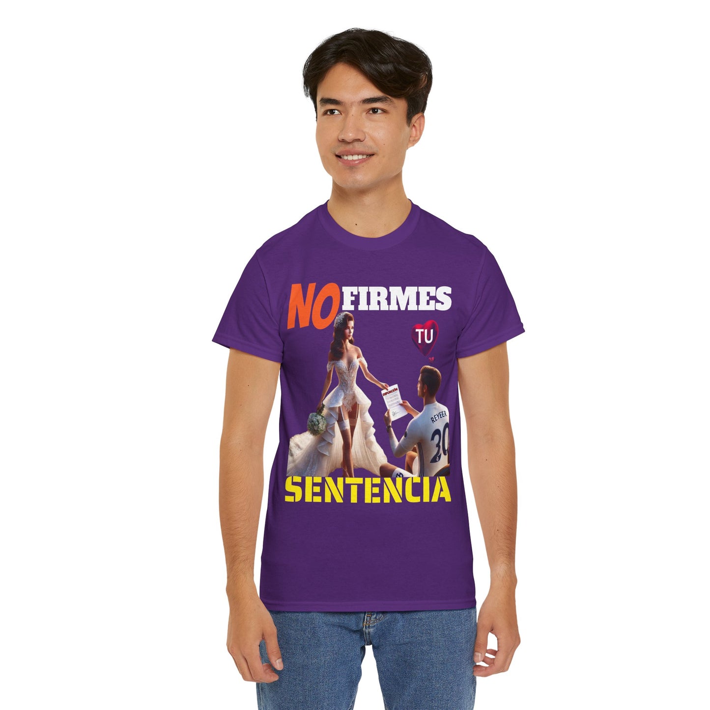 CAMISETA HOMBRE ALFA "NO FIRMES TU SENTENCIA".(EUROPA)