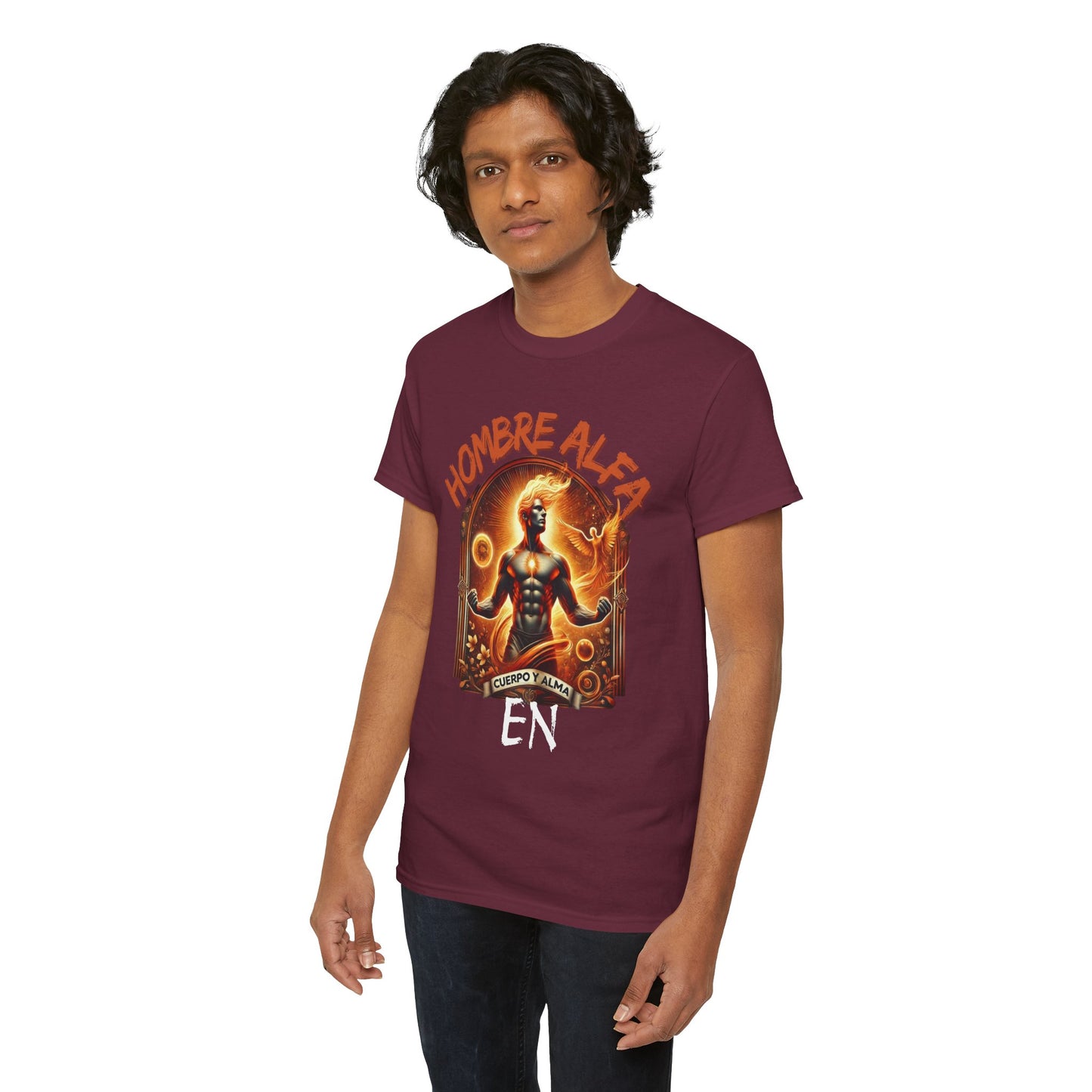 CAMISETA HOMBRE ALFA " EN CUERPO Y ALMA".(USA).