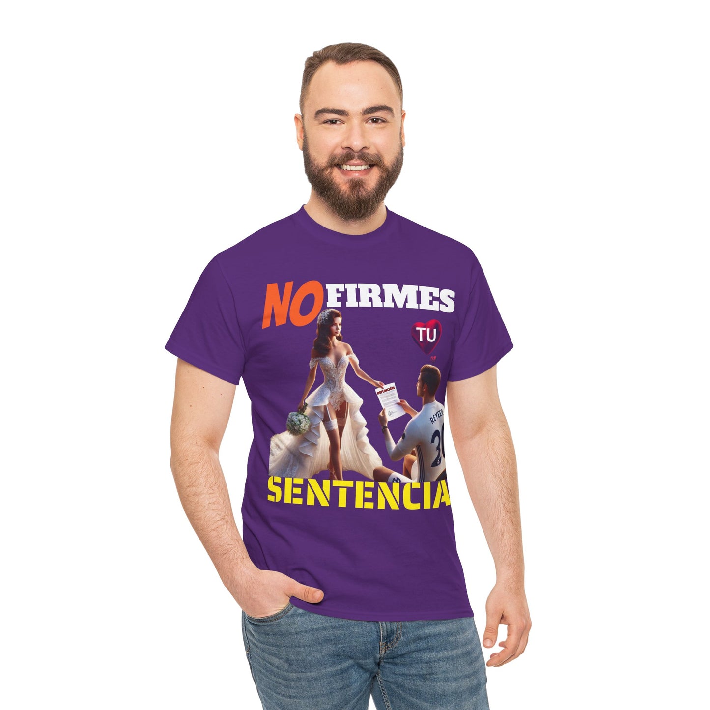 CAMISETA HOMBRE ALFA "NO FIRMES TU SENTENCIA".(EUROPA)