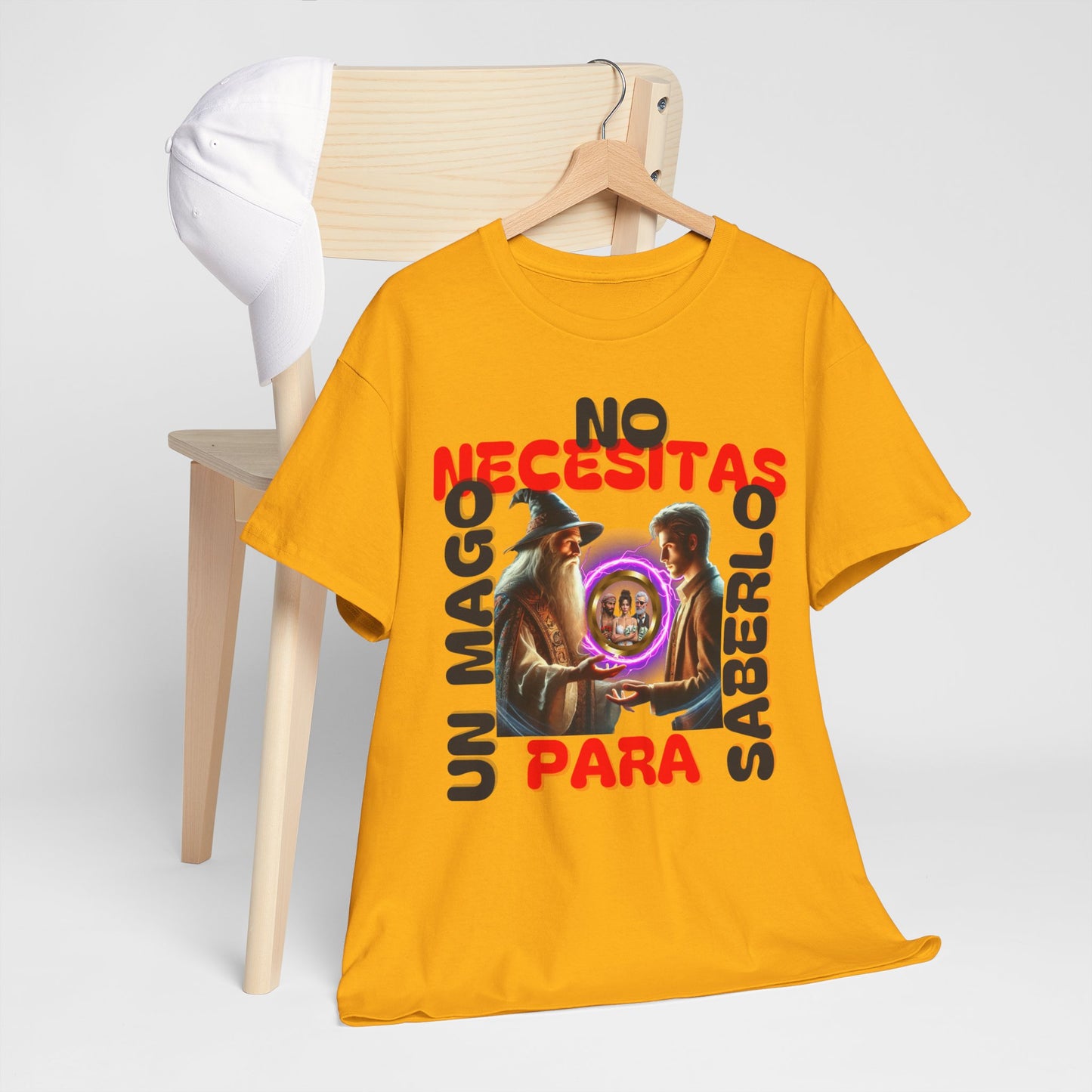 CAMISETA HOMBRE ALFA "NO NECESITAS UN MAGO.."(EUROPA).