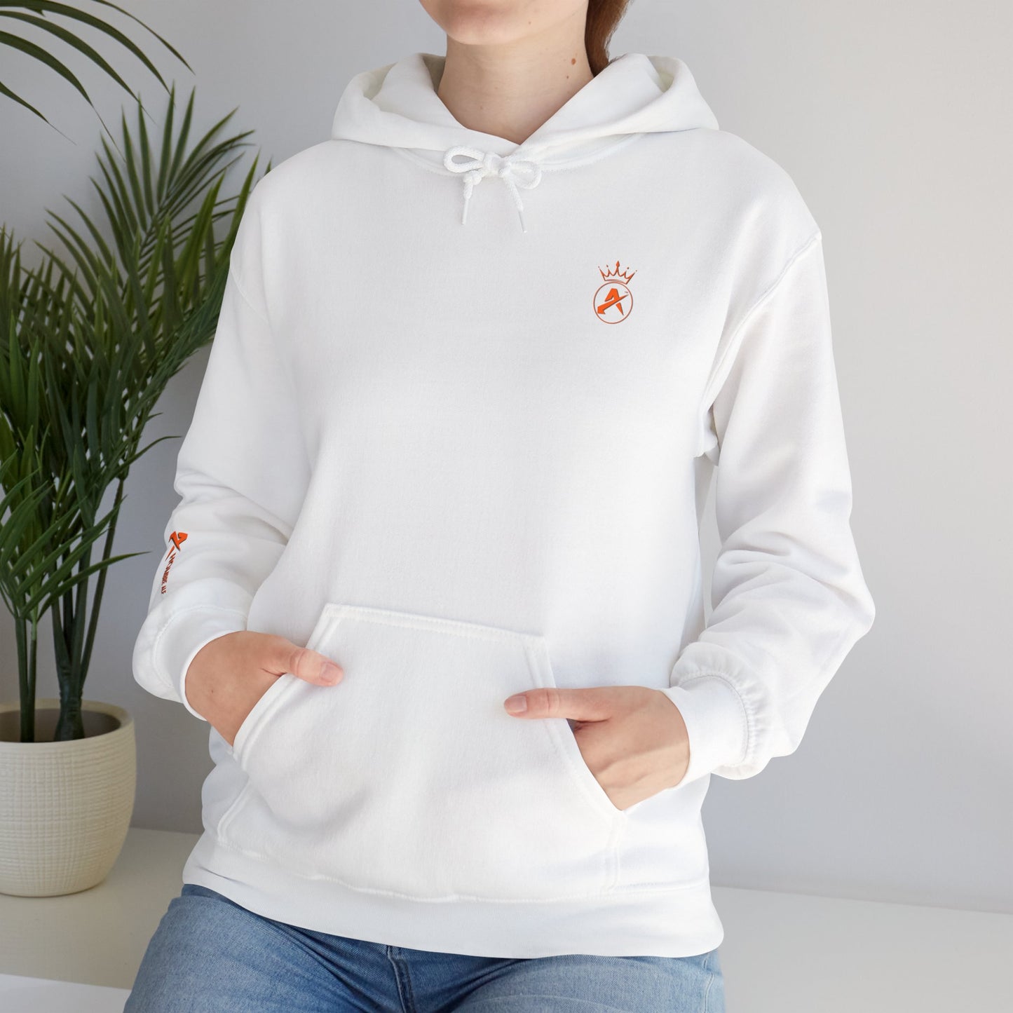 SUDADERA CON GORRO HOMBRE ALFA, "SIEMPRE FUERTES".(USA).