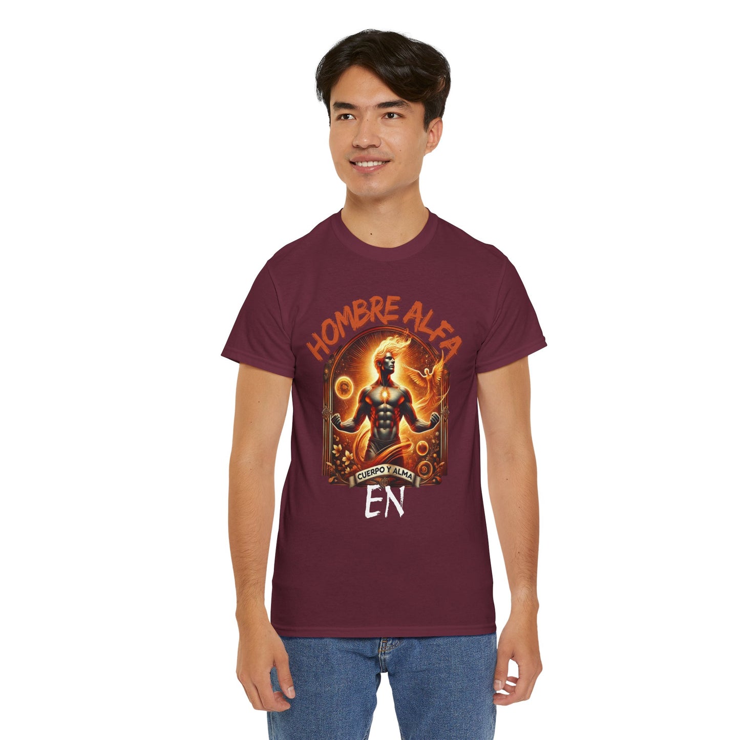 CAMISETA HOMBRE ALFA " EN CUERPO Y ALMA".(USA).