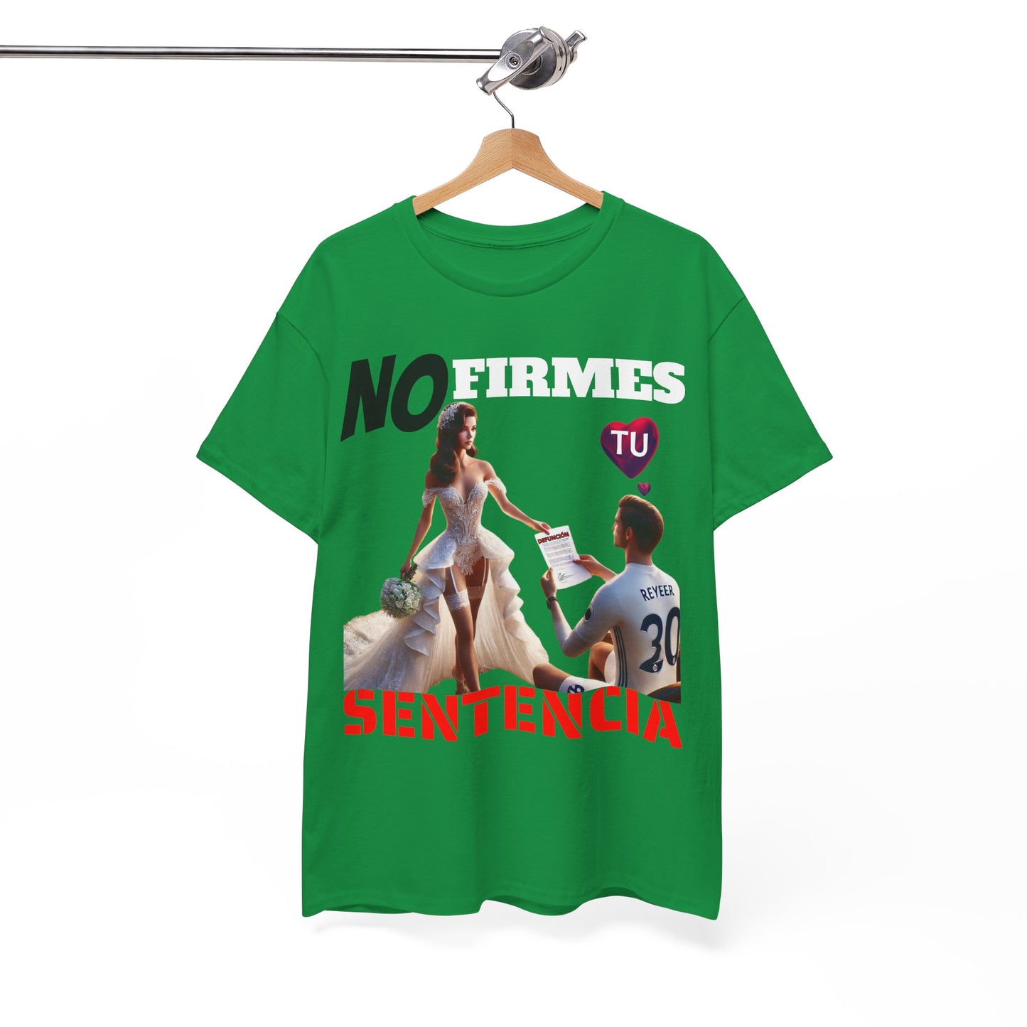 CAMISETA HOMBRE ALFA "NO FIRMES TU SENTENCIA".(EUROPA)