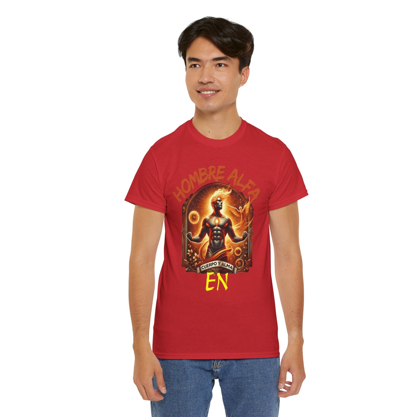 CAMISETA HOMBRE ALFA " EN CUERPO Y ALMA".(USA).