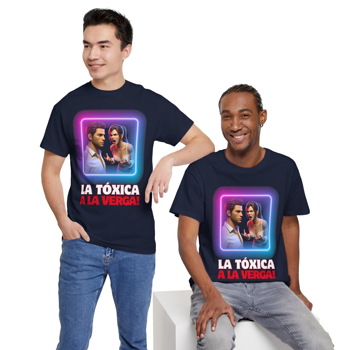 CAMISETA HOMBRE ALFA "LA TÓXICA A LA VERGA".(EUROPA).