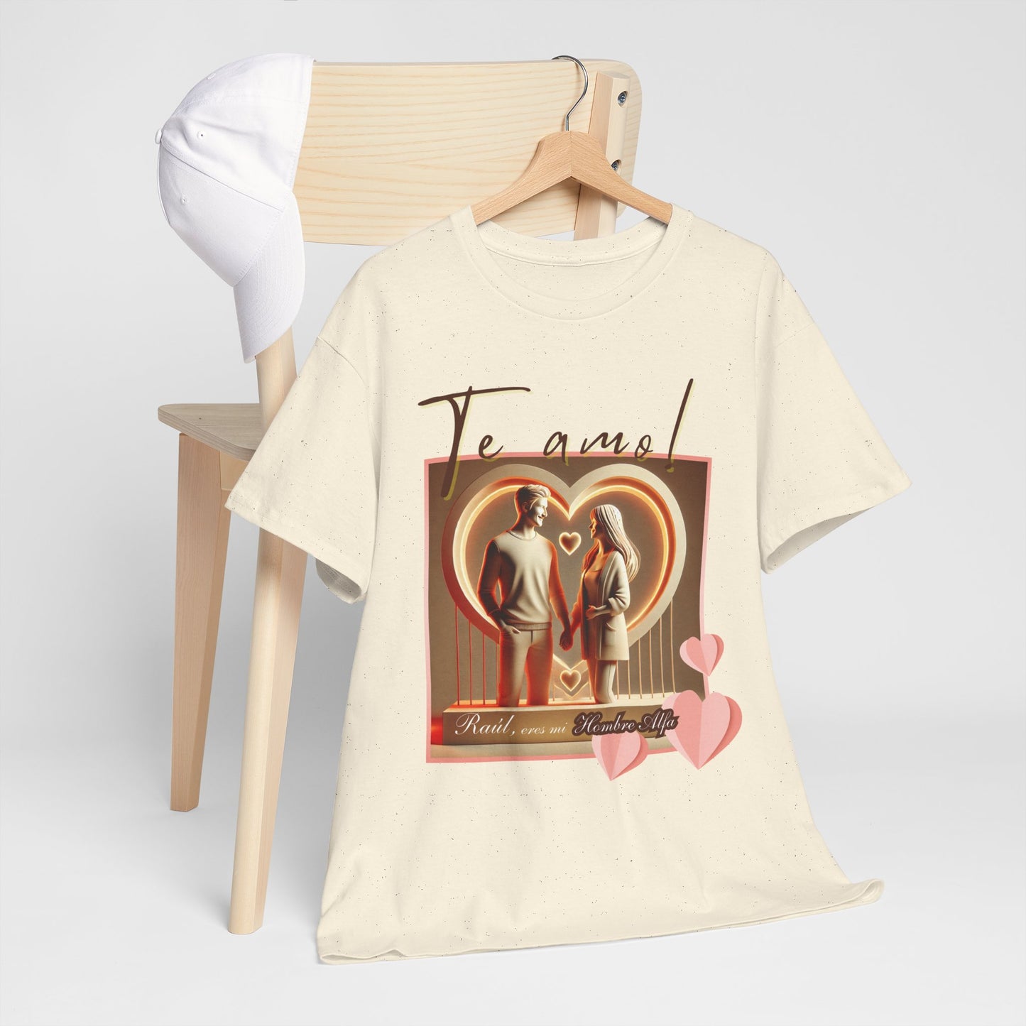CAMISETA HOMBRE ALFA PERSONALIZABLE "(NOMBRE) ERES MI HOMBRE ALFA".(EUROPA).