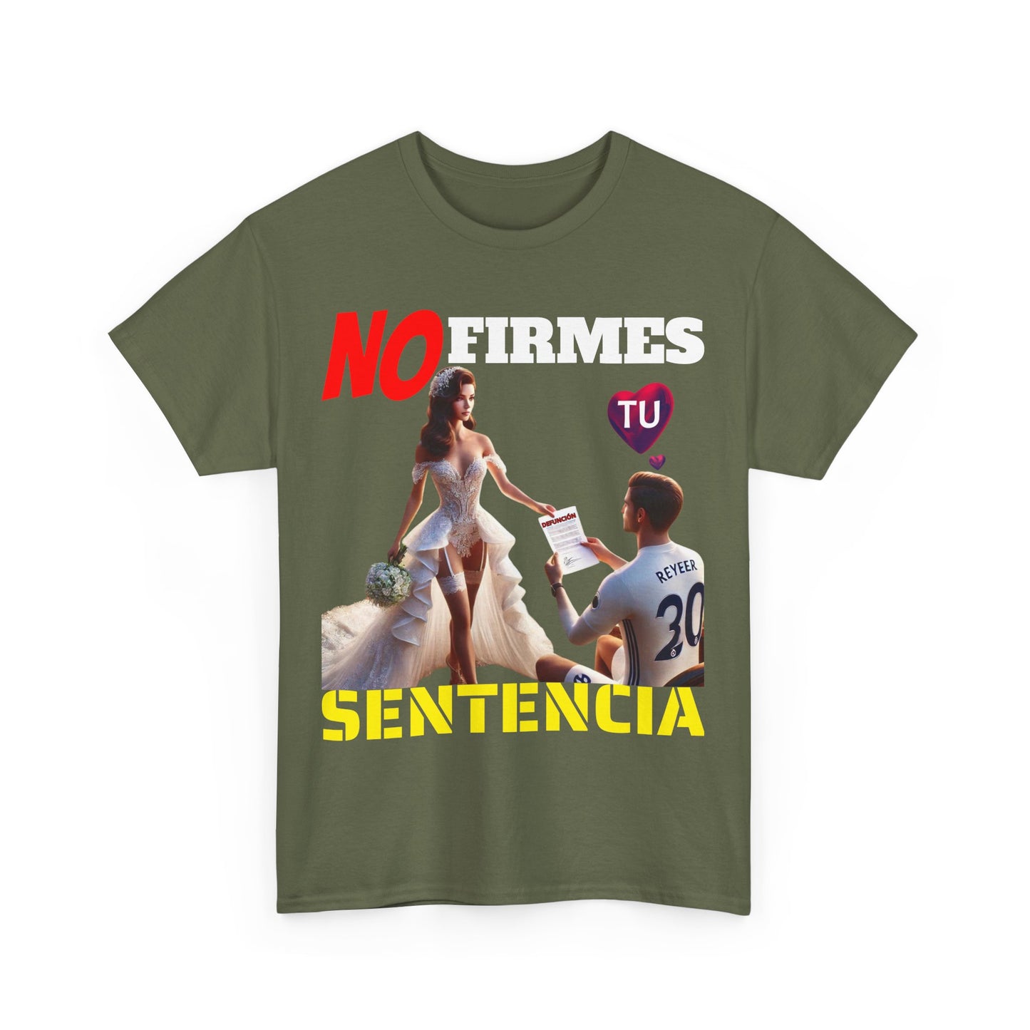 CAMISETA HOMBRE ALFA "NO FIRMES TU SENTENCIA".(EUROPA)