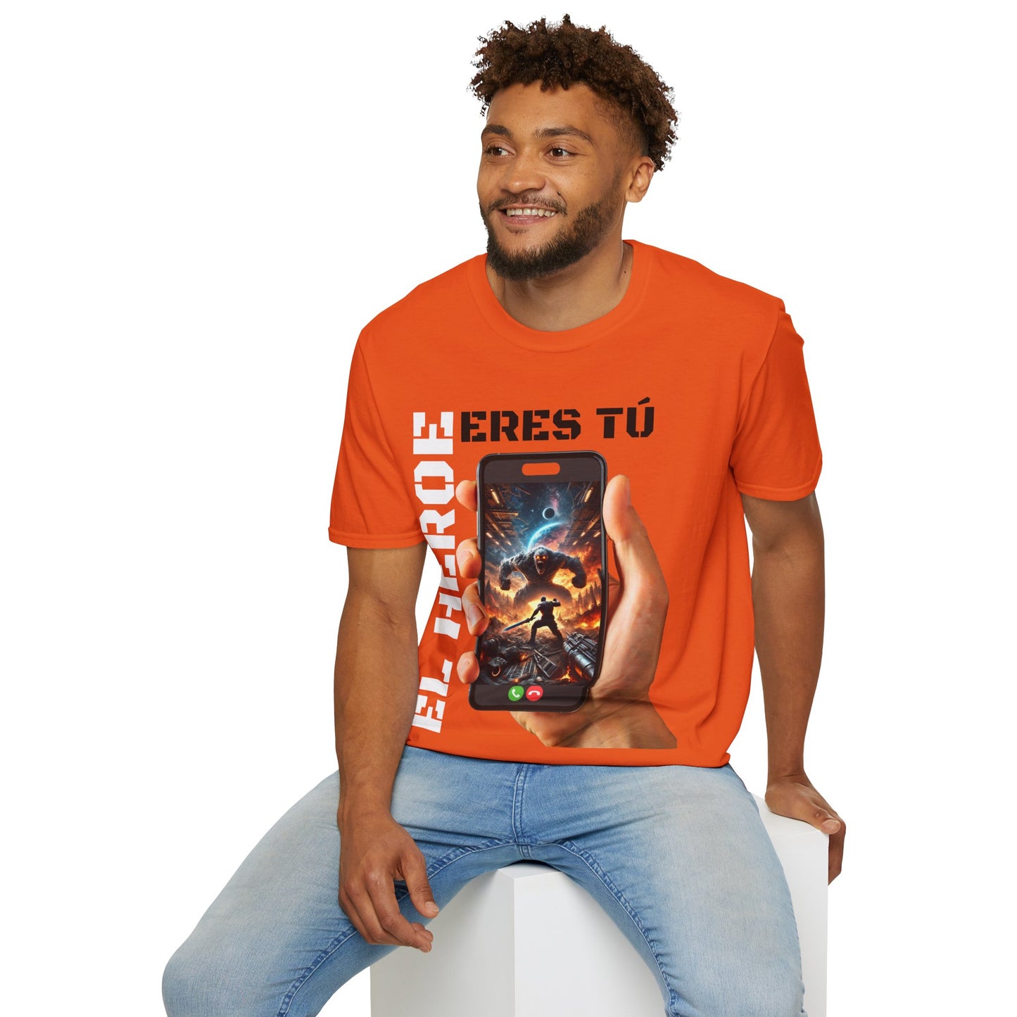 CAMISETA HOMBRE ALFA "EL HÉROE ERES TÚ".(EUROPA).