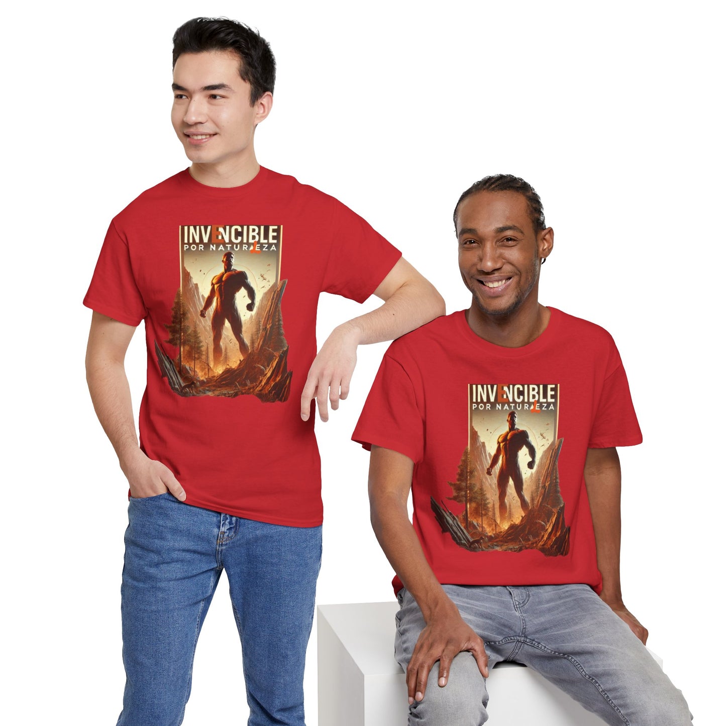 CAMISETA HOMBRE ALFA "INVENCIBLE POR NATURALEZA".(EUROPA).