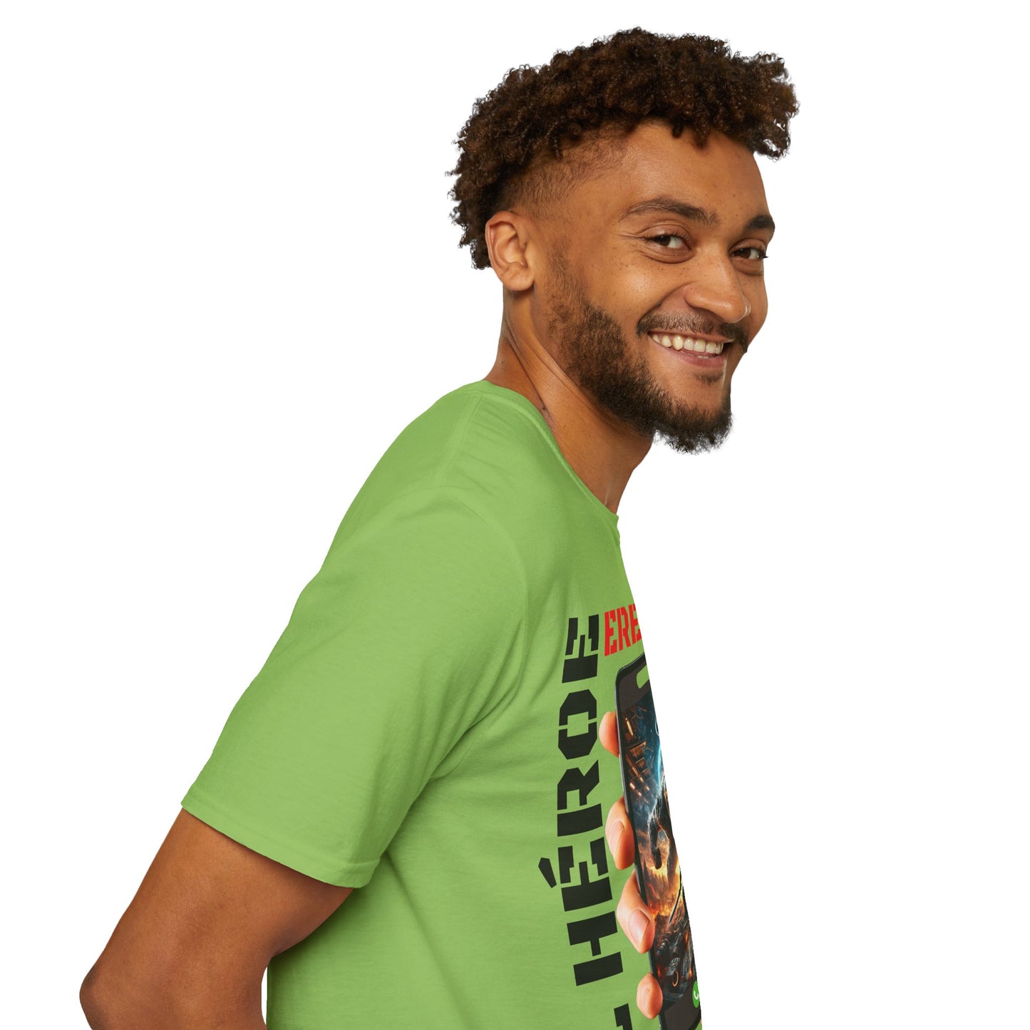 CAMISETA HOMBRE ALFA "EL HÉROE ERES TÚ".(EUROPA).