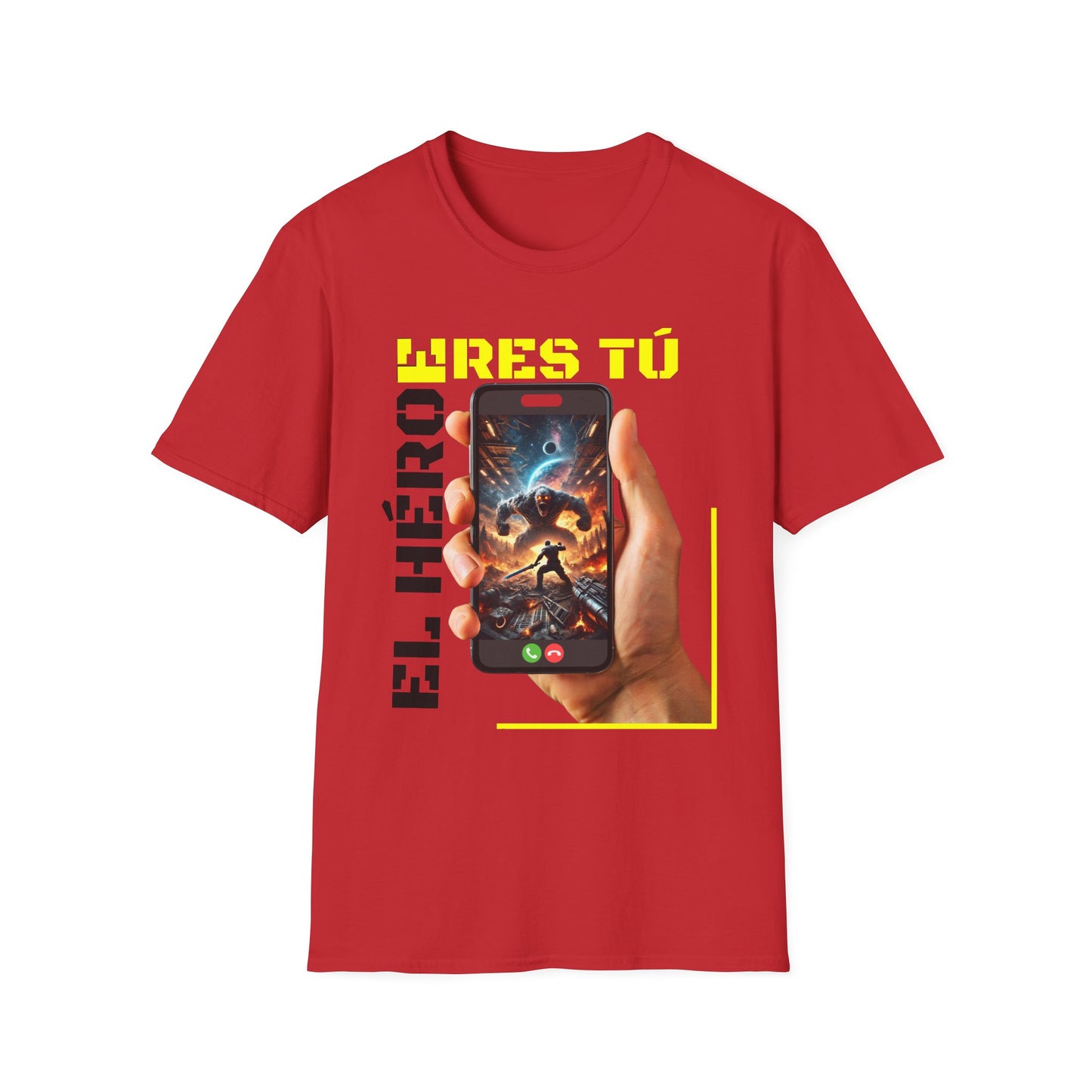 CAMISETA HOMBRE ALFA "EL HÉROE ERES TÚ".(USA).