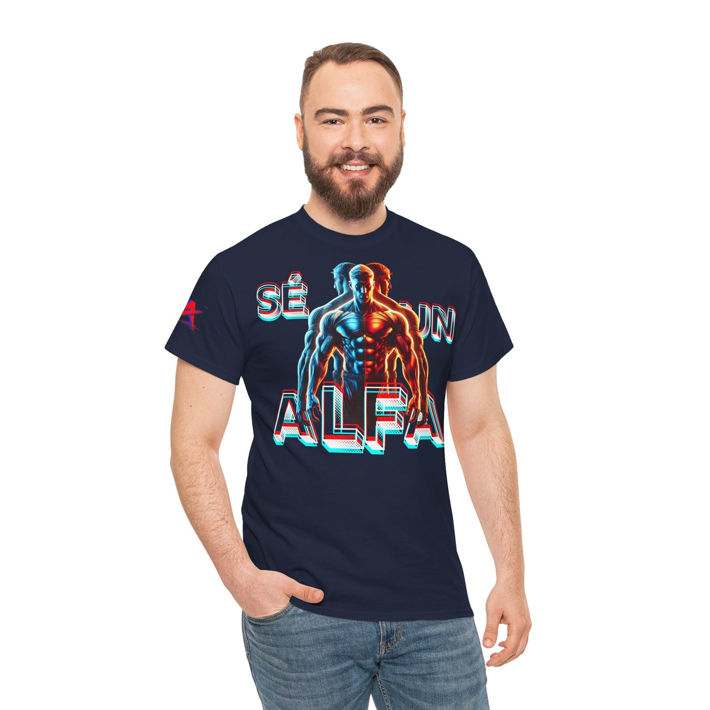 CAMISETA HOMBRE ALFA "SÉ UN ALFA".(EUROPA).