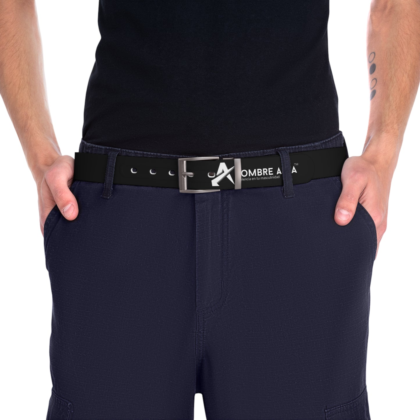 "CINTURÓN SIMPLE HOMBRE ALFA"(USA).