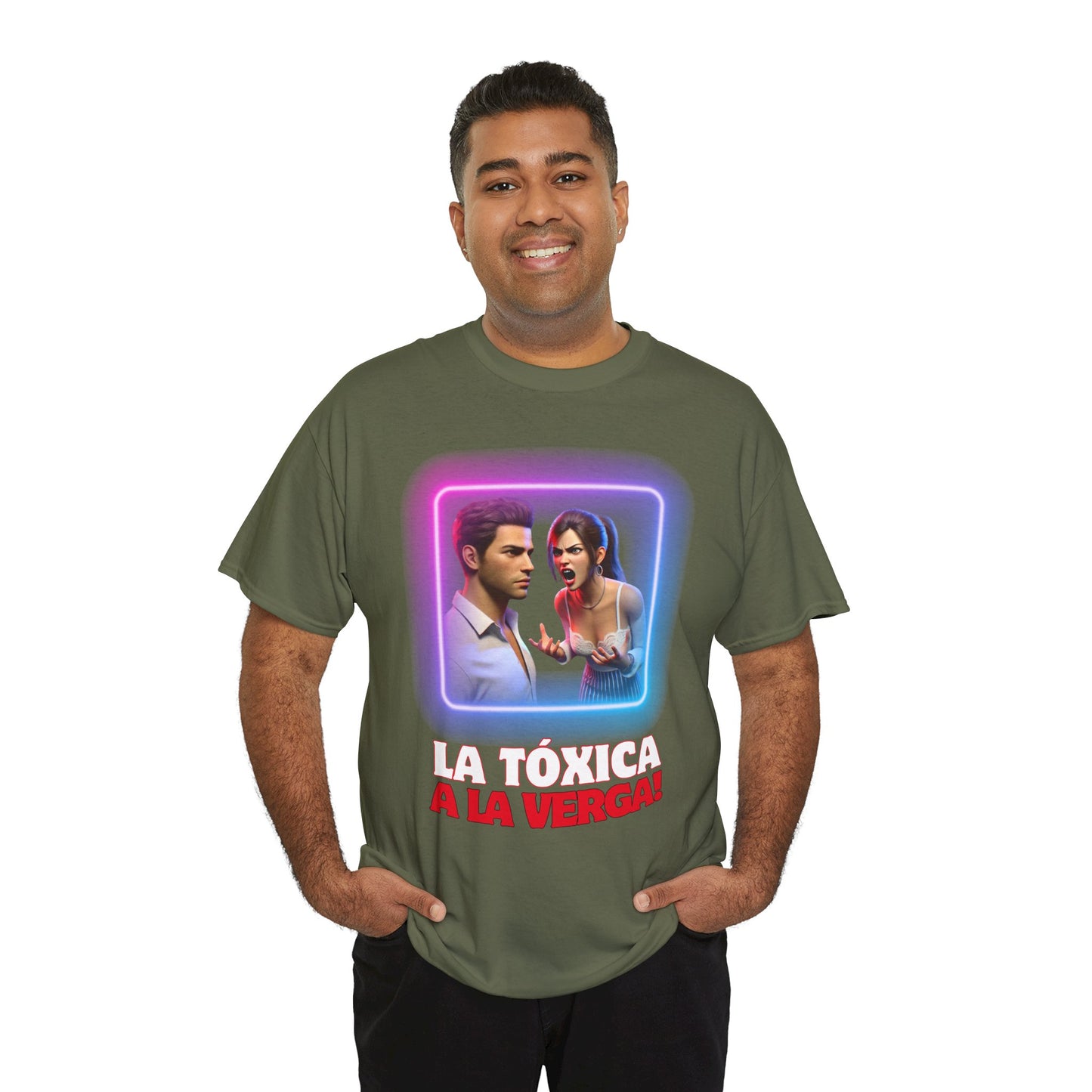 CAMISETA HOMBRE ALFA "LA TÓXICA A LA VERGA".(EUROPA).