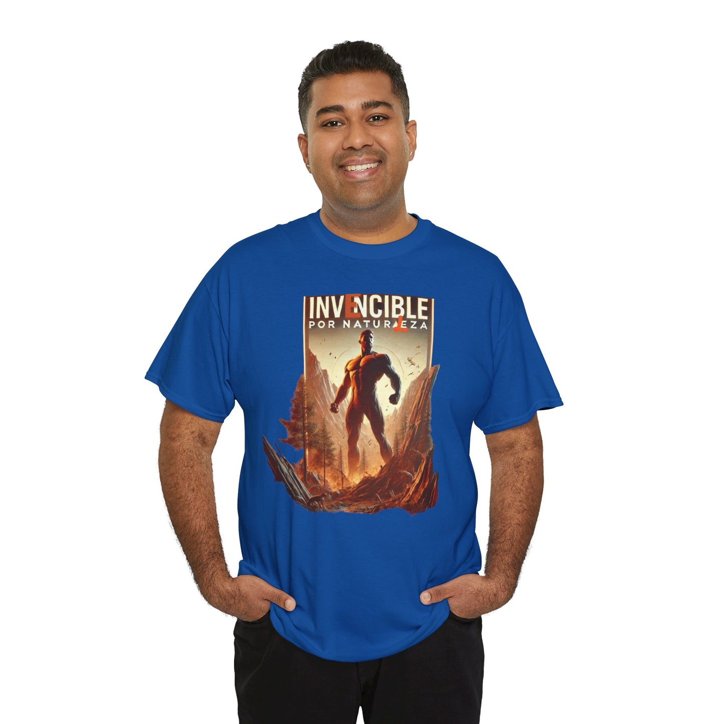 CAMISETA HOMBRE ALFA "INVENCIBLE POR NATURALEZA".(EUROPA).