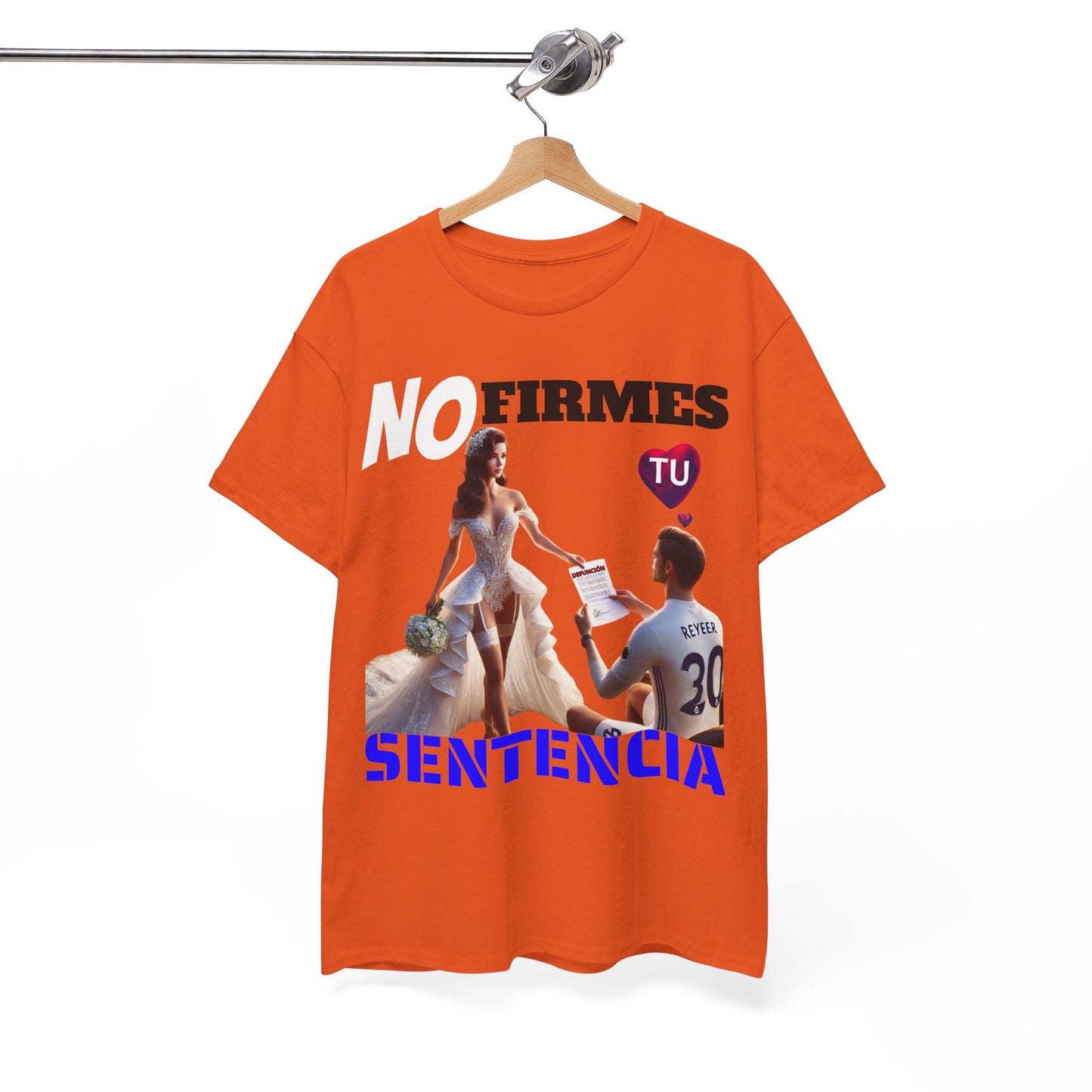 CAMISETA HOMBRE ALFA "NO FIRMES TU SENTENCIA".(EUROPA)