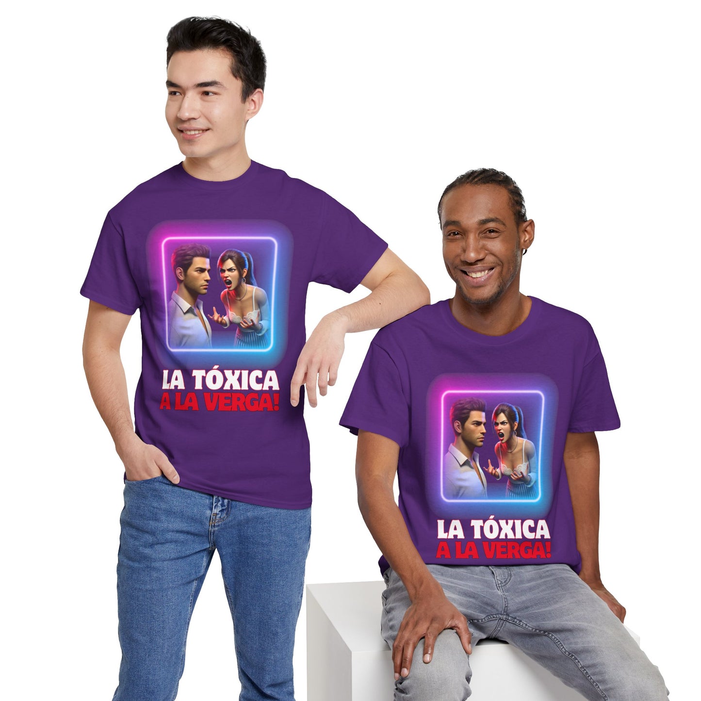CAMISETA HOMBRE ALFA "LA TÓXICA A LA VERGA".(EUROPA).
