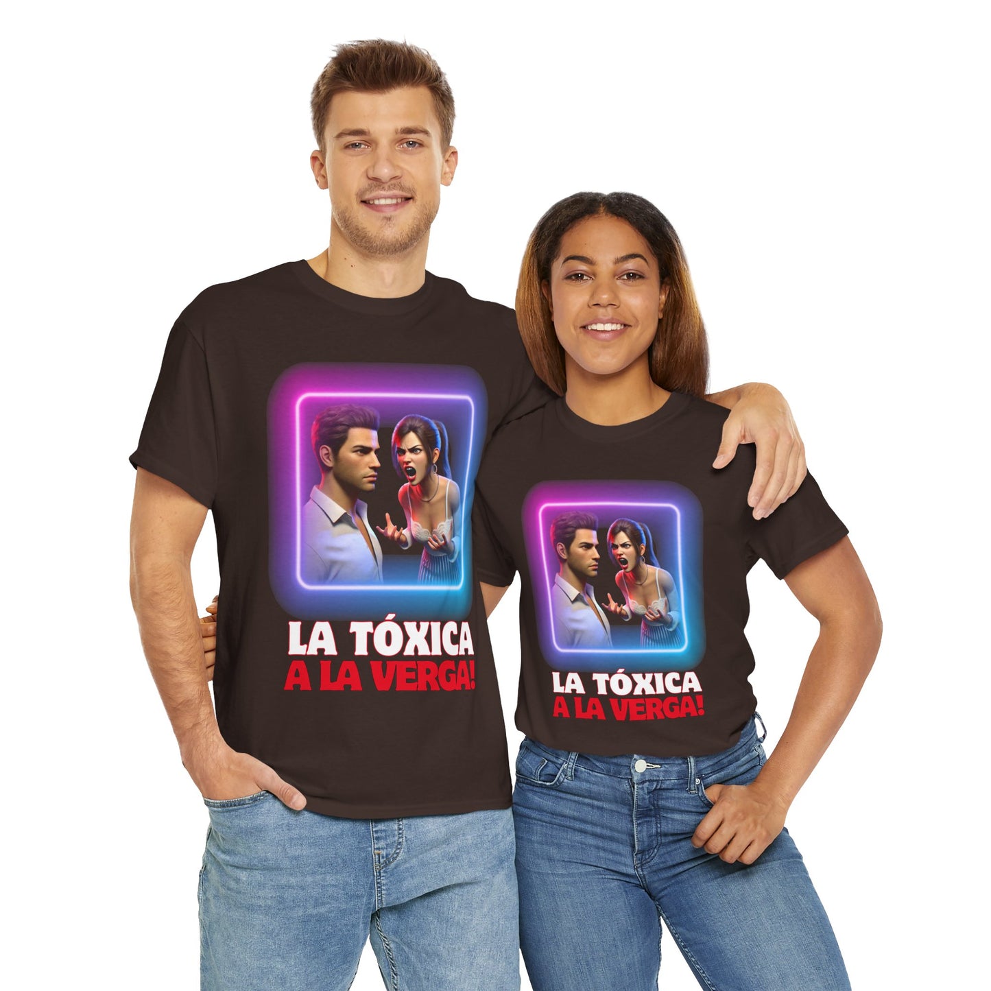 CAMISETA HOMBRE ALFA "LA TÓXICA A LA VERGA".(EUROPA).