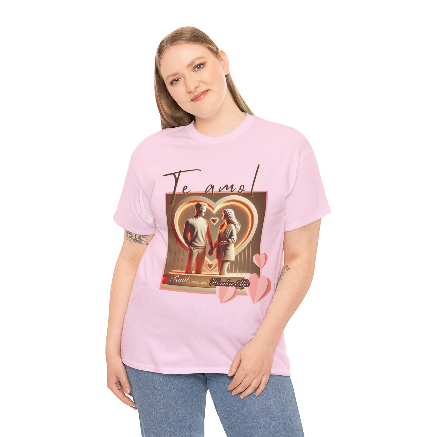 CAMISETA HOMBRE ALFA PERSONALIZABLE "(NOMBRE) ERES MI HOMBRE ALFA".(EUROPA).