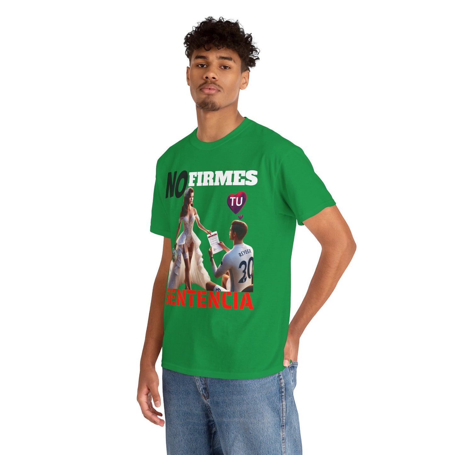 CAMISETA HOMBRE ALFA "NO FIRMES TU SENTENCIA".(EUROPA)