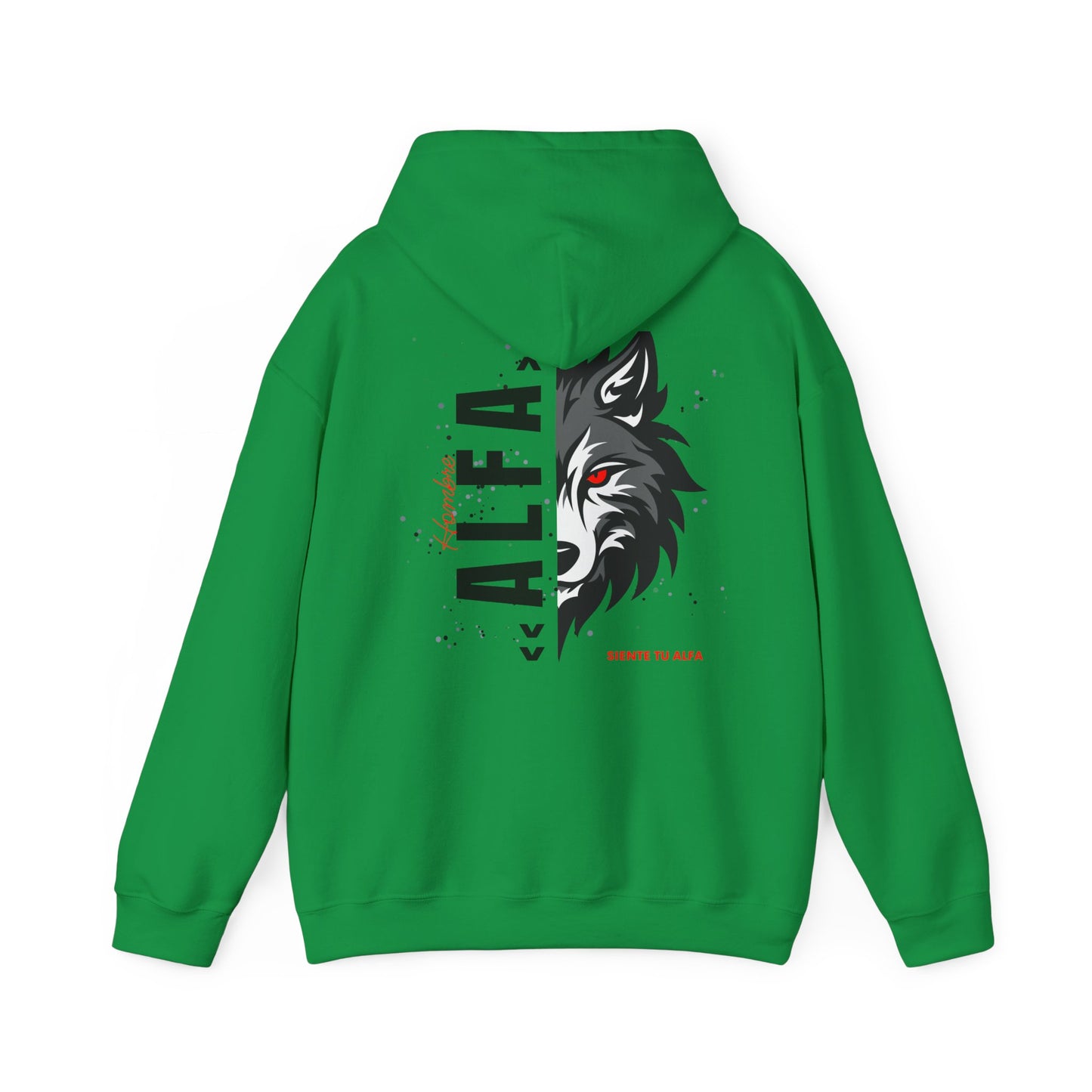 SUDADERA CON GORRO "SIENTE TU ALFA". (EUROPA).