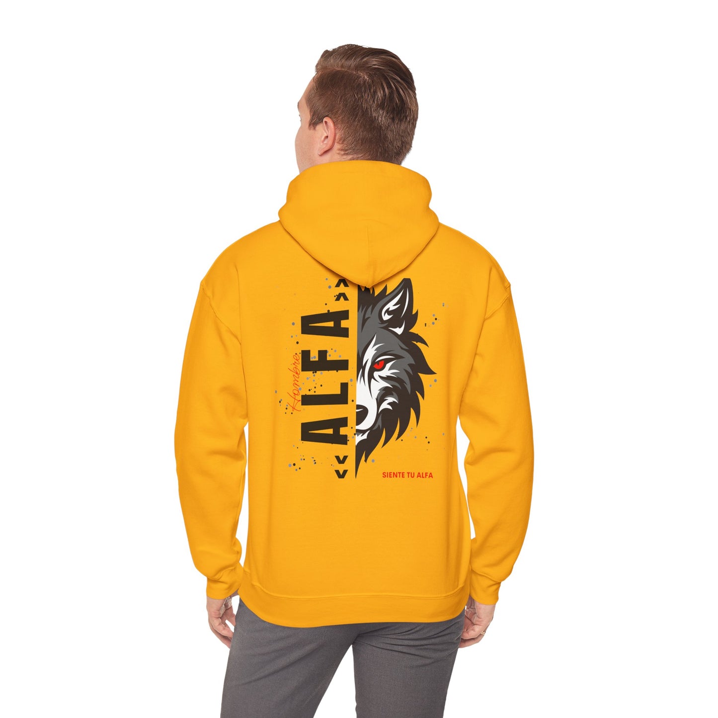 SUDADERA CON GORRO "SIENTE TU ALFA". (EUROPA).
