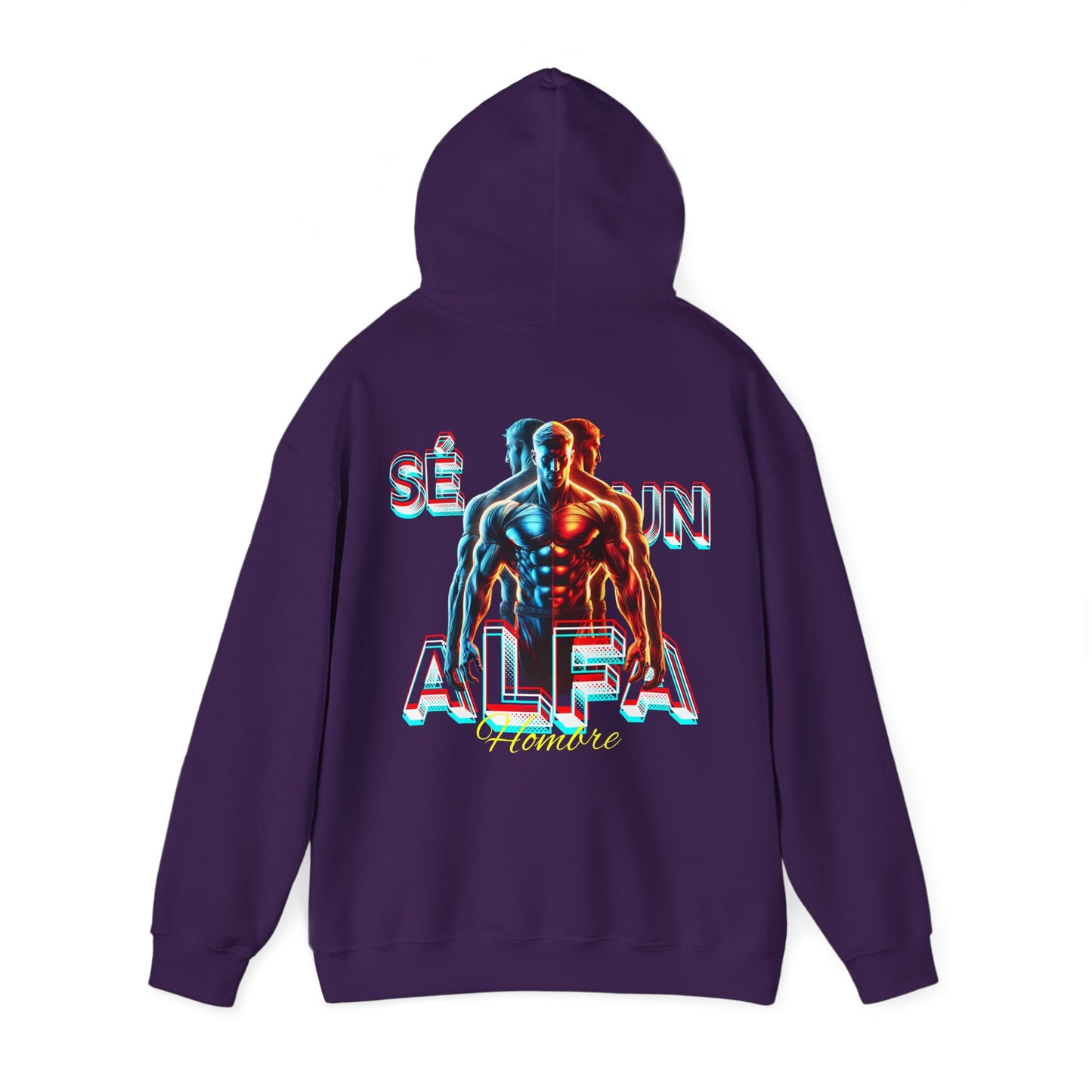 SUDADERA CON GORRO "SÉ UN HOMBRE ALFA". (EUROPA).