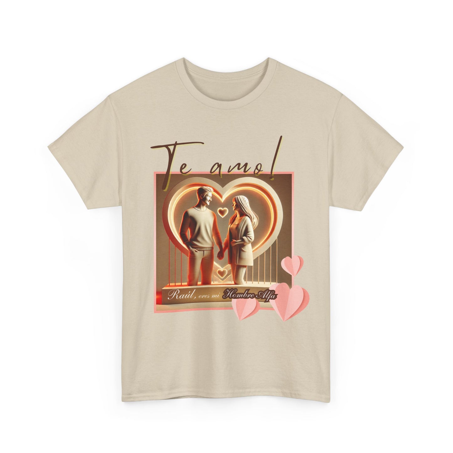 CAMISETA HOMBRE ALFA PERSONALIZABLE "(NOMBRE) ERES MI HOMBRE ALFA".(EUROPA).