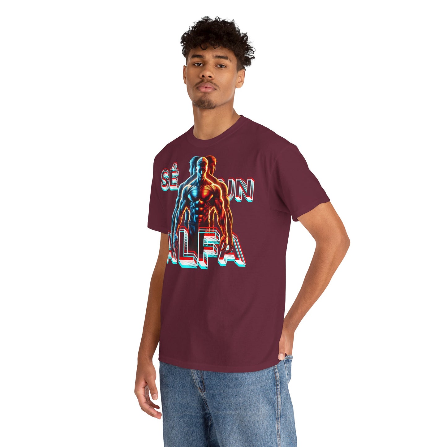 CAMISETA HOMBRE ALFA "SÉ UN ALFA".(EUROPA).