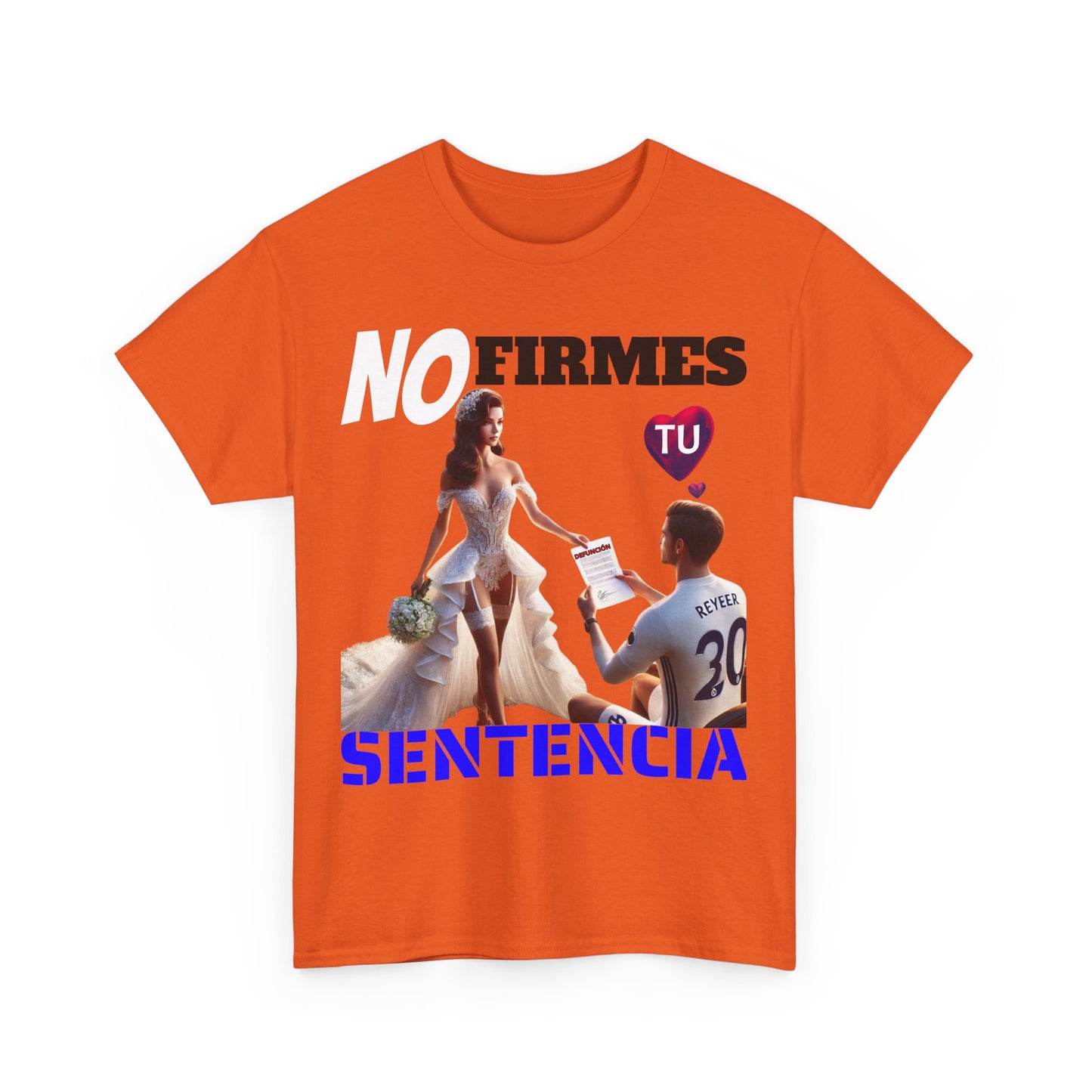 CAMISETA HOMBRE ALFA "NO FIRMES TU SENTENCIA".(EUROPA)